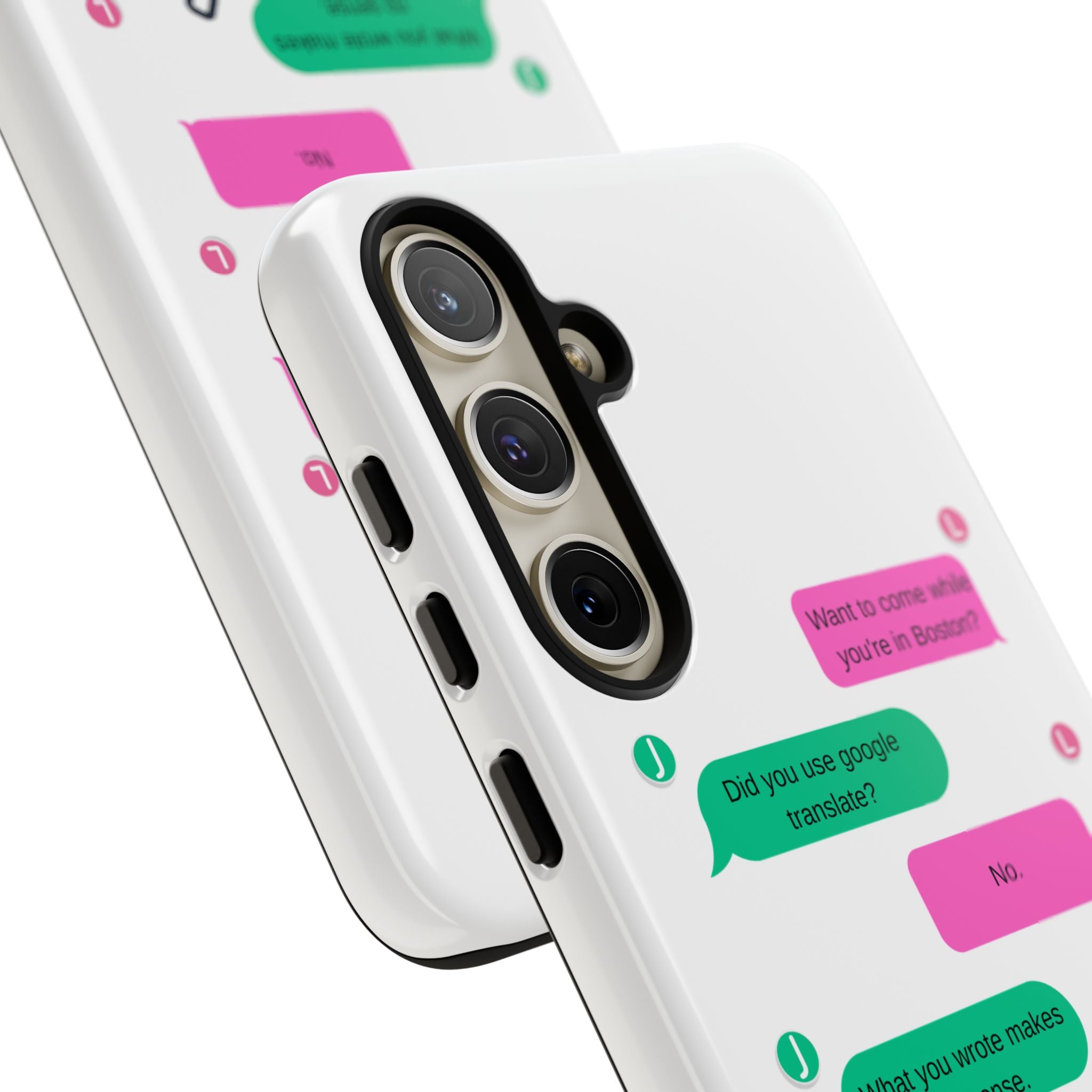 Heated Rivalry Inspired Hockey Text Message iPhone Case Tough Protective Romance Design