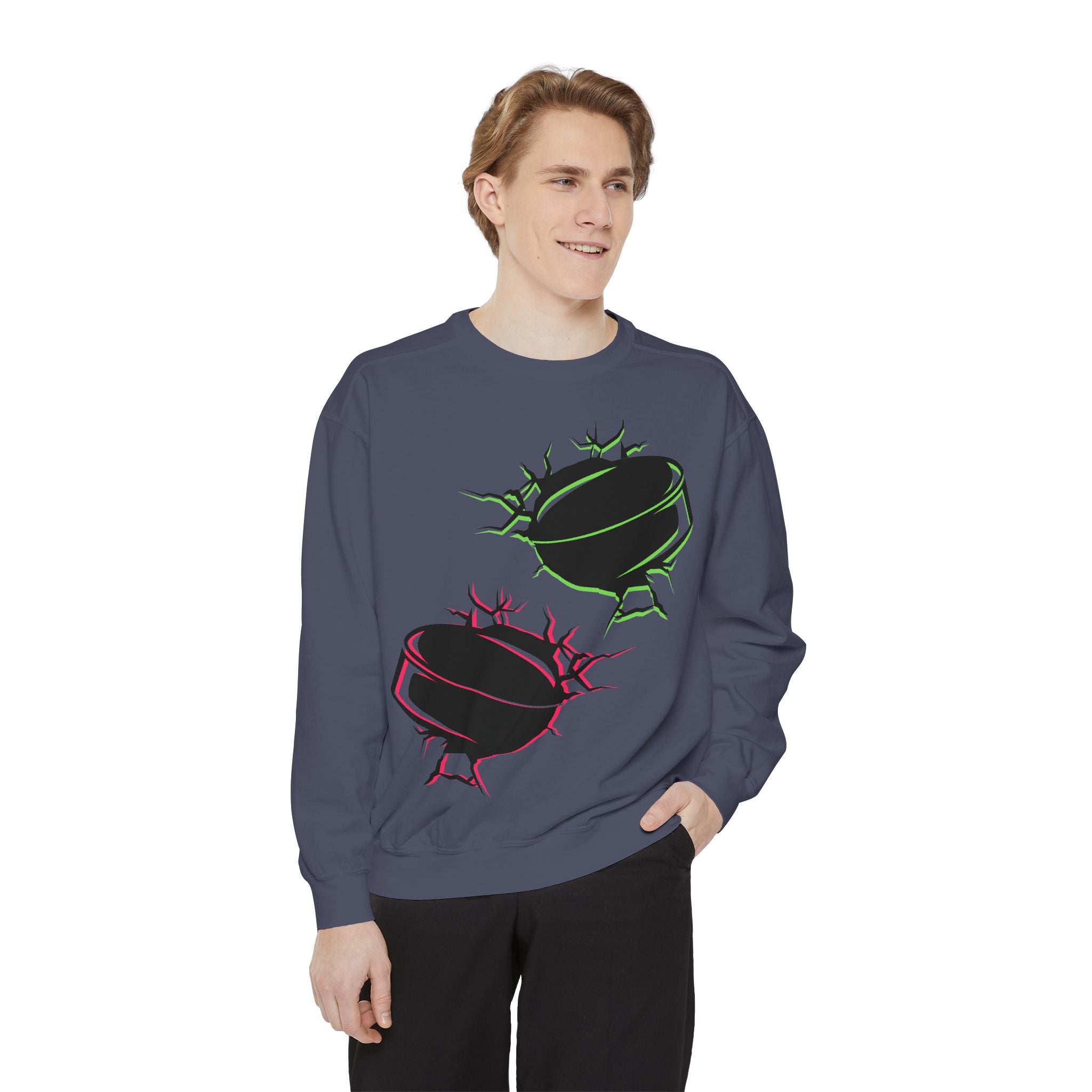 Heated Rivalry Inspired Hockey Puck Sweatshirt Unisex Romance Book Fan Merch