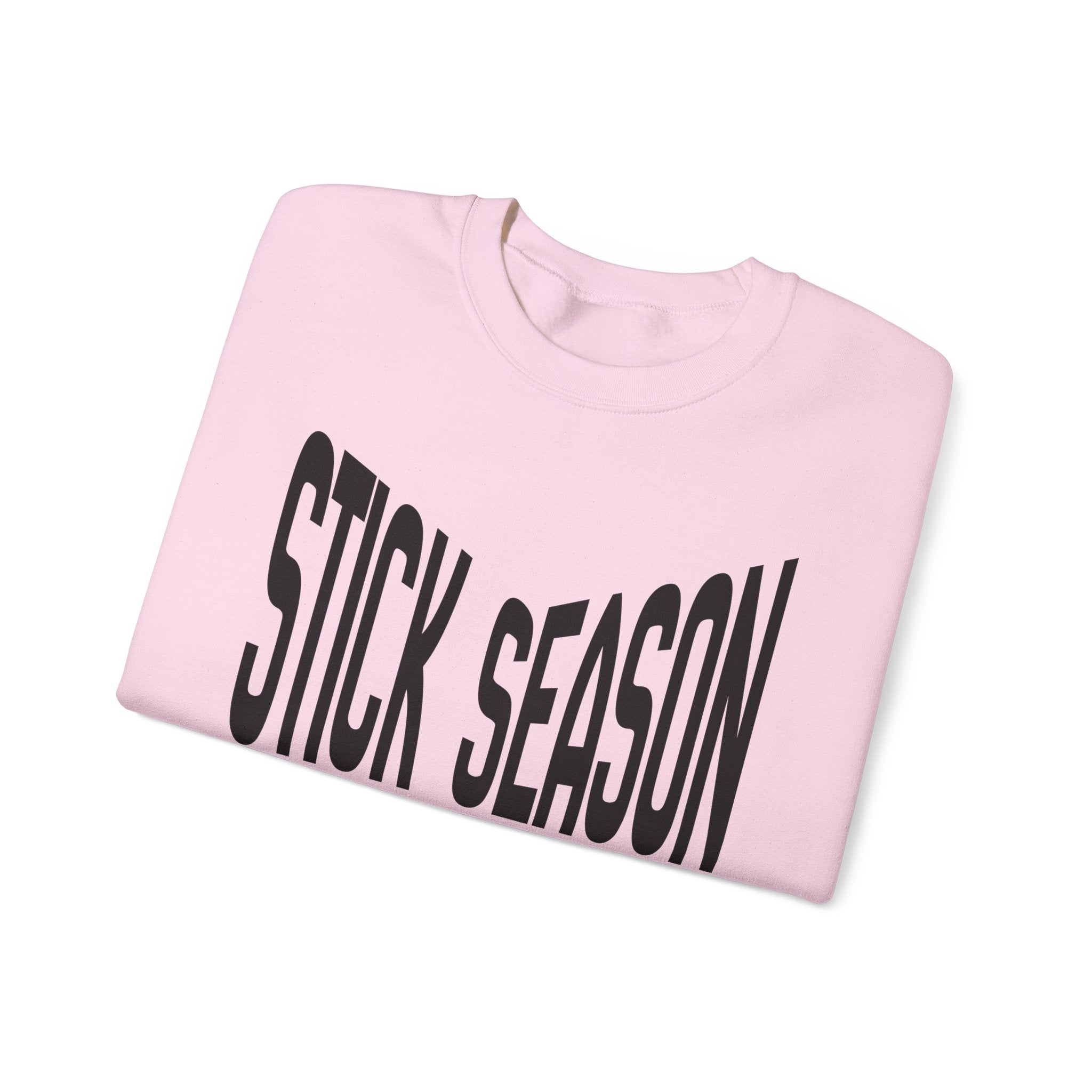 Stick Season hockey crewneck sweatshirt | crossed hockey sticks graphic