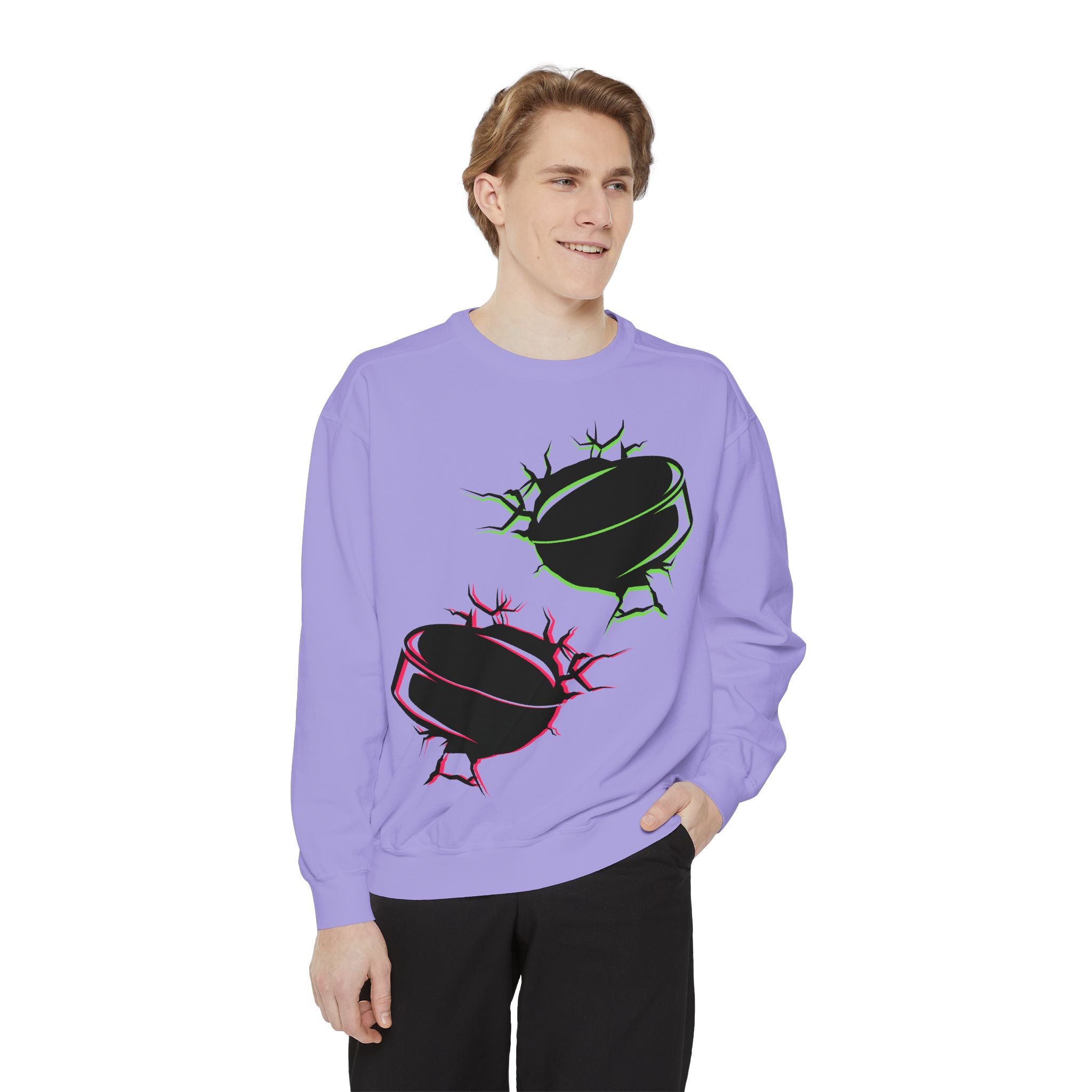 Heated Rivalry Inspired Hockey Puck Sweatshirt Unisex Romance Book Fan Merch