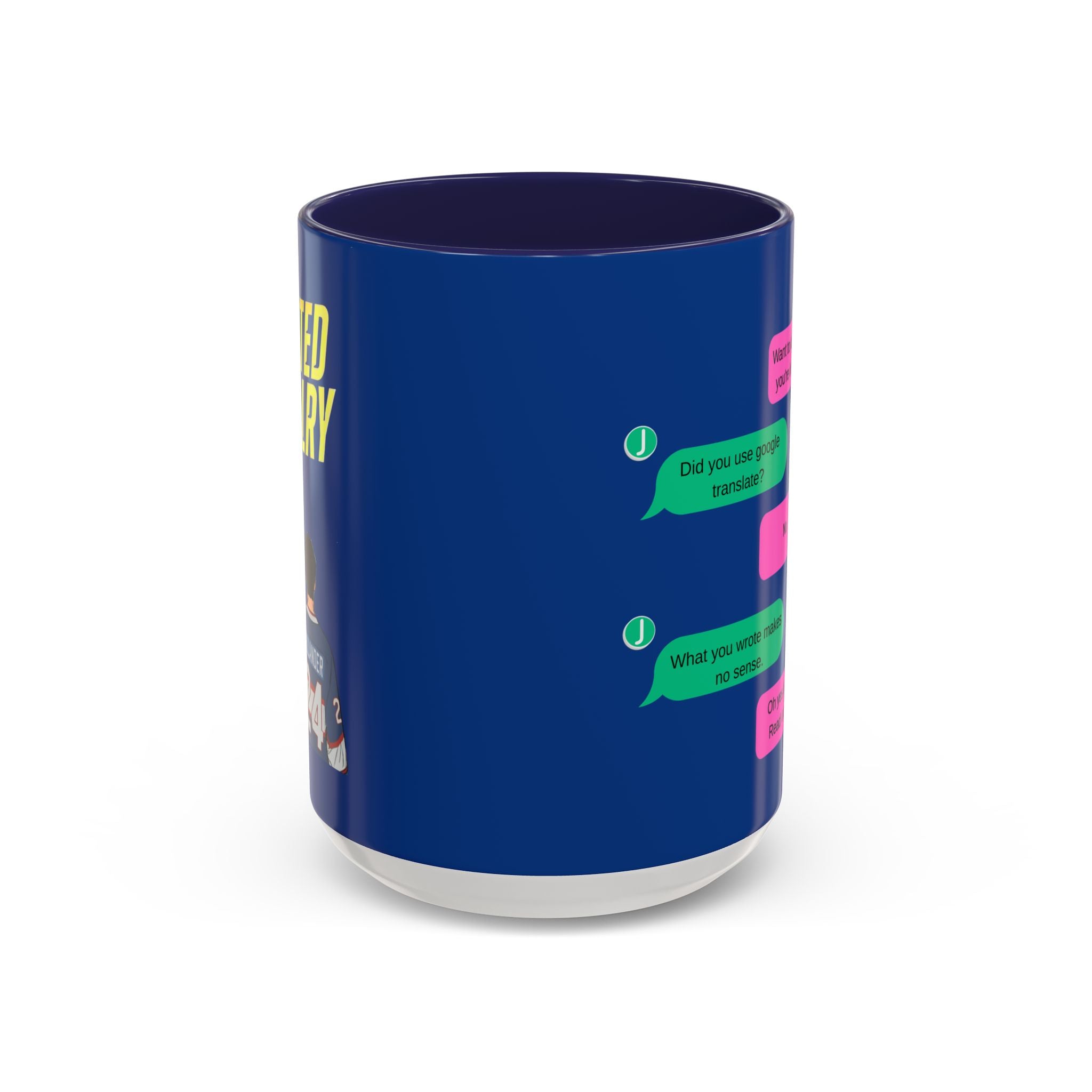 TV Show Inspired Text Message Mug Fandom Coffee Mug Accent Ceramic Cup Gift for Him Gift for Her Funny Dialogue Mug