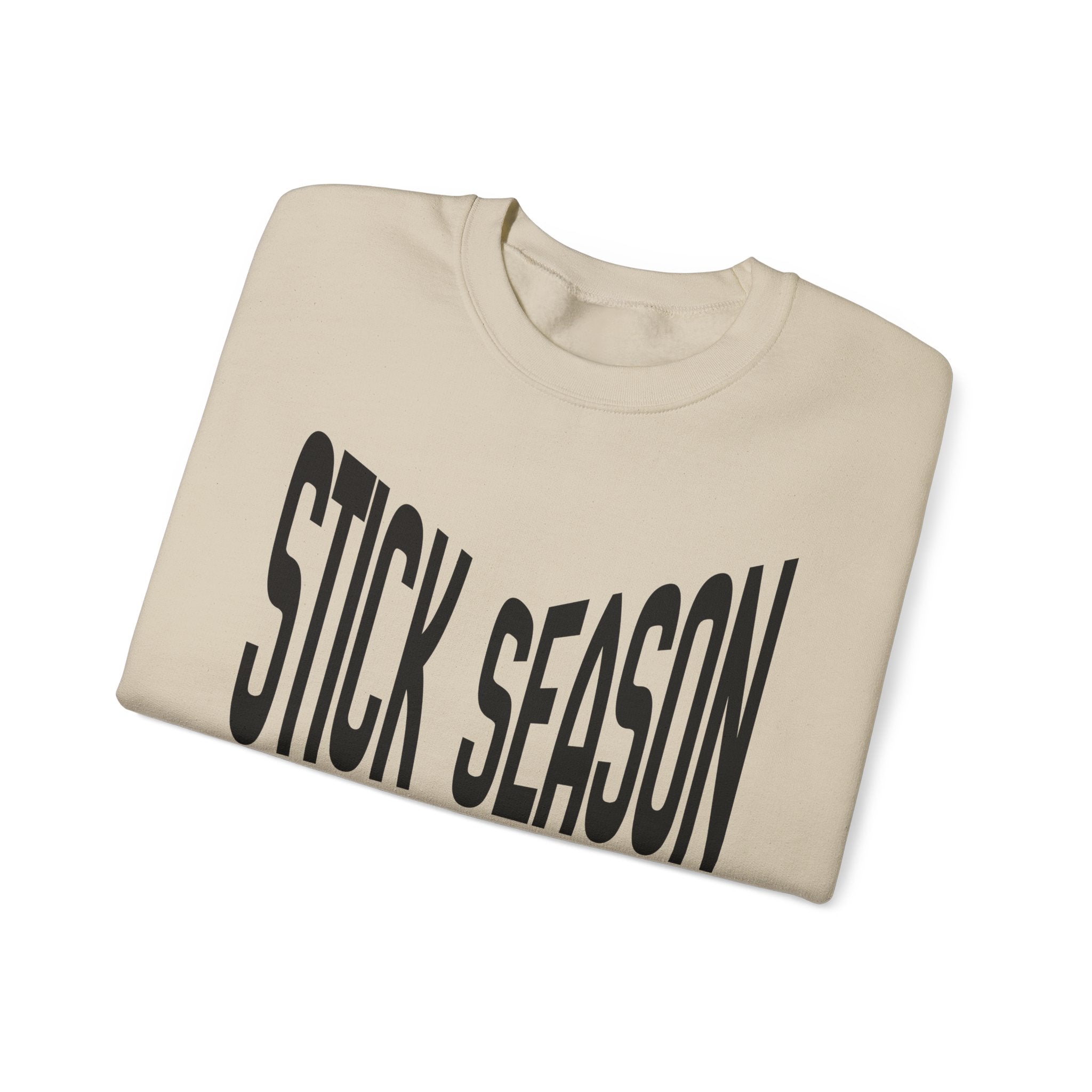 Stick Season hockey crewneck sweatshirt | crossed hockey sticks graphic