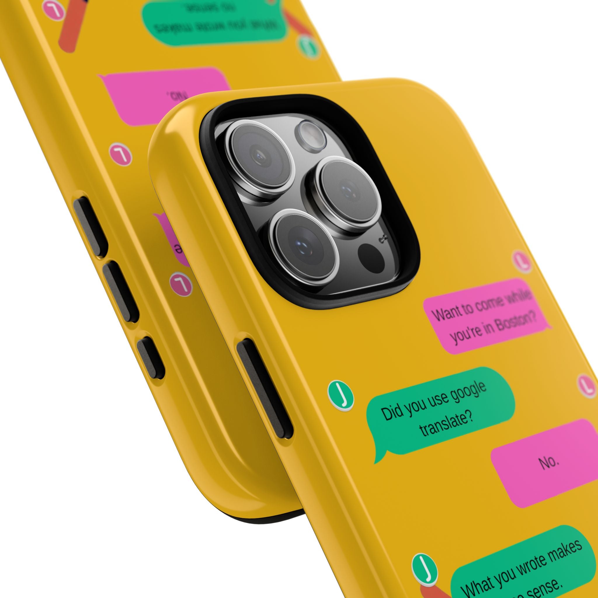 Heated Rivalry Inspired Hockey Text Message iPhone Case Tough Protective Romance Design