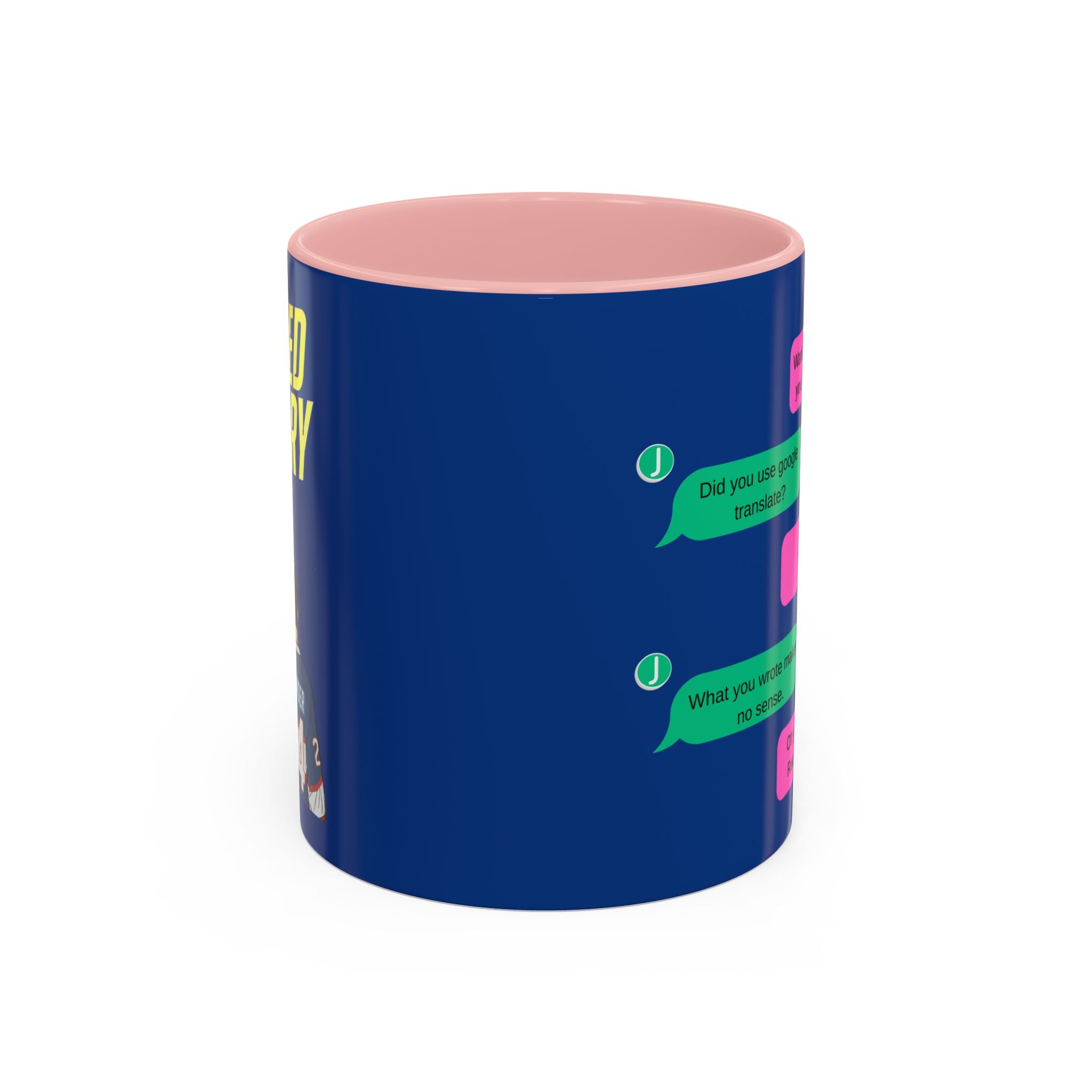 TV Show Inspired Text Message Mug Fandom Coffee Mug Accent Ceramic Cup Gift for Him Gift for Her Funny Dialogue Mug