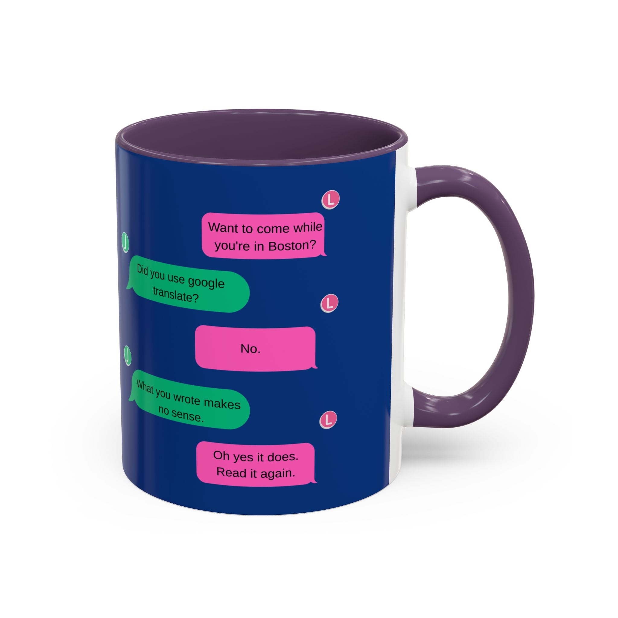 TV Show Inspired Text Message Mug Fandom Coffee Mug Accent Ceramic Cup Gift for Him Gift for Her Funny Dialogue Mug