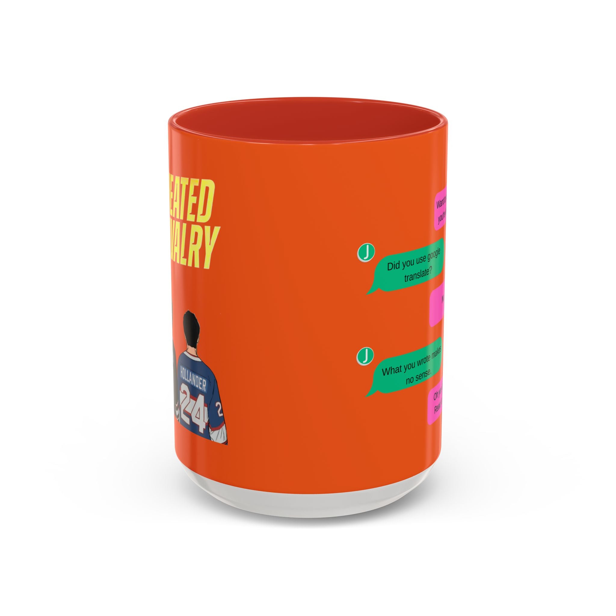 TV Show Inspired Text Message Mug Fandom Coffee Mug Accent Ceramic Cup Gift for Him Gift for Her Funny Dialogue Mug