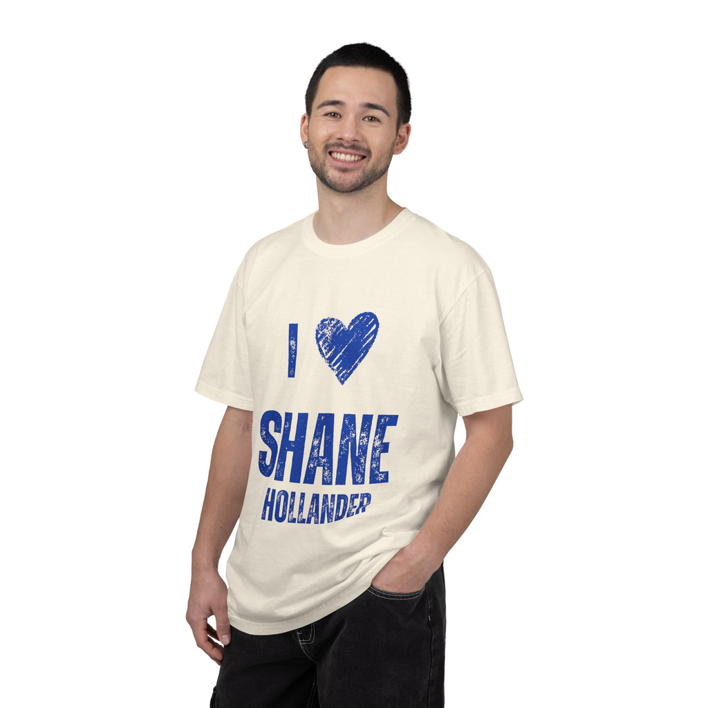 I Love Shane Hollander Unisex T Shirt Hockey Romance Inspired Graphic Tee Vintage Jersey Style Fan Shirt