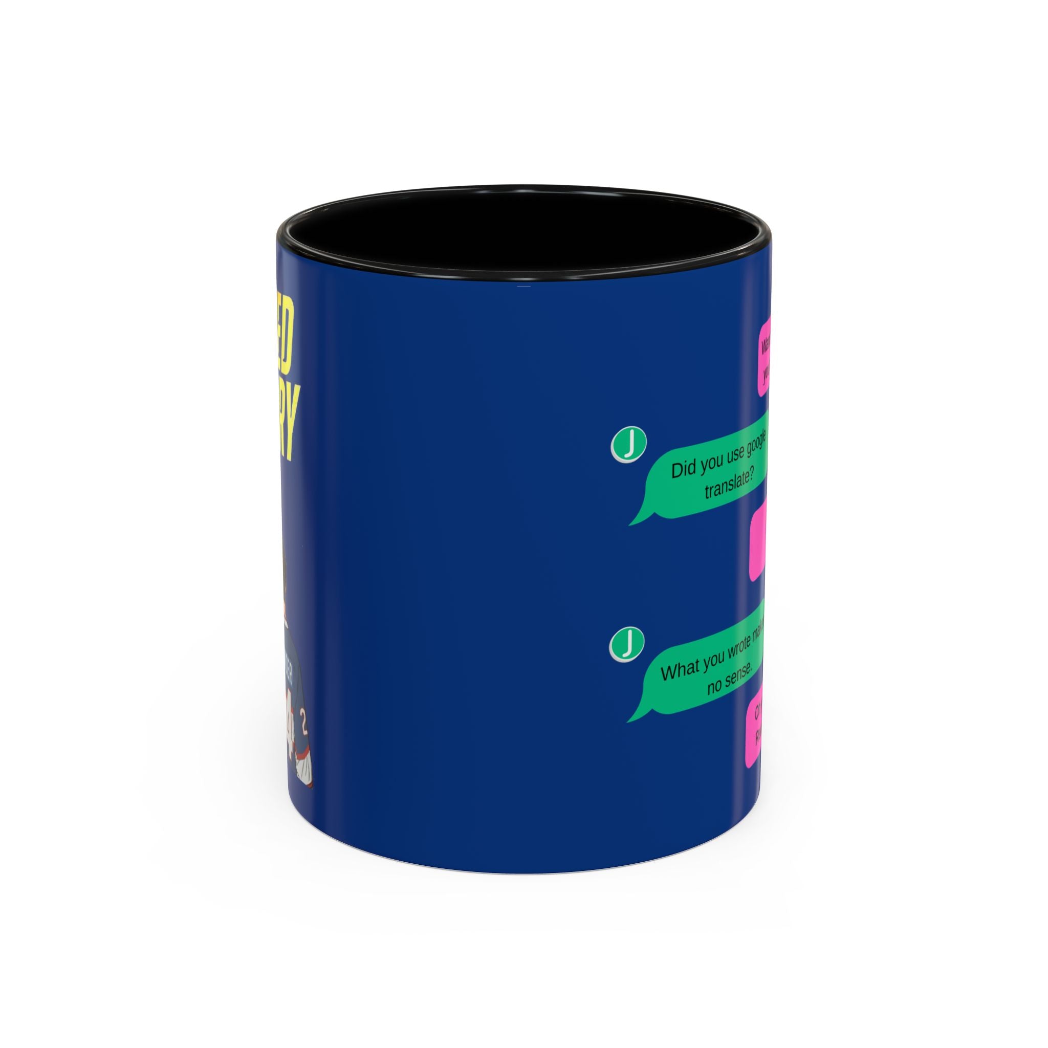 TV Show Inspired Text Message Mug Fandom Coffee Mug Accent Ceramic Cup Gift for Him Gift for Her Funny Dialogue Mug