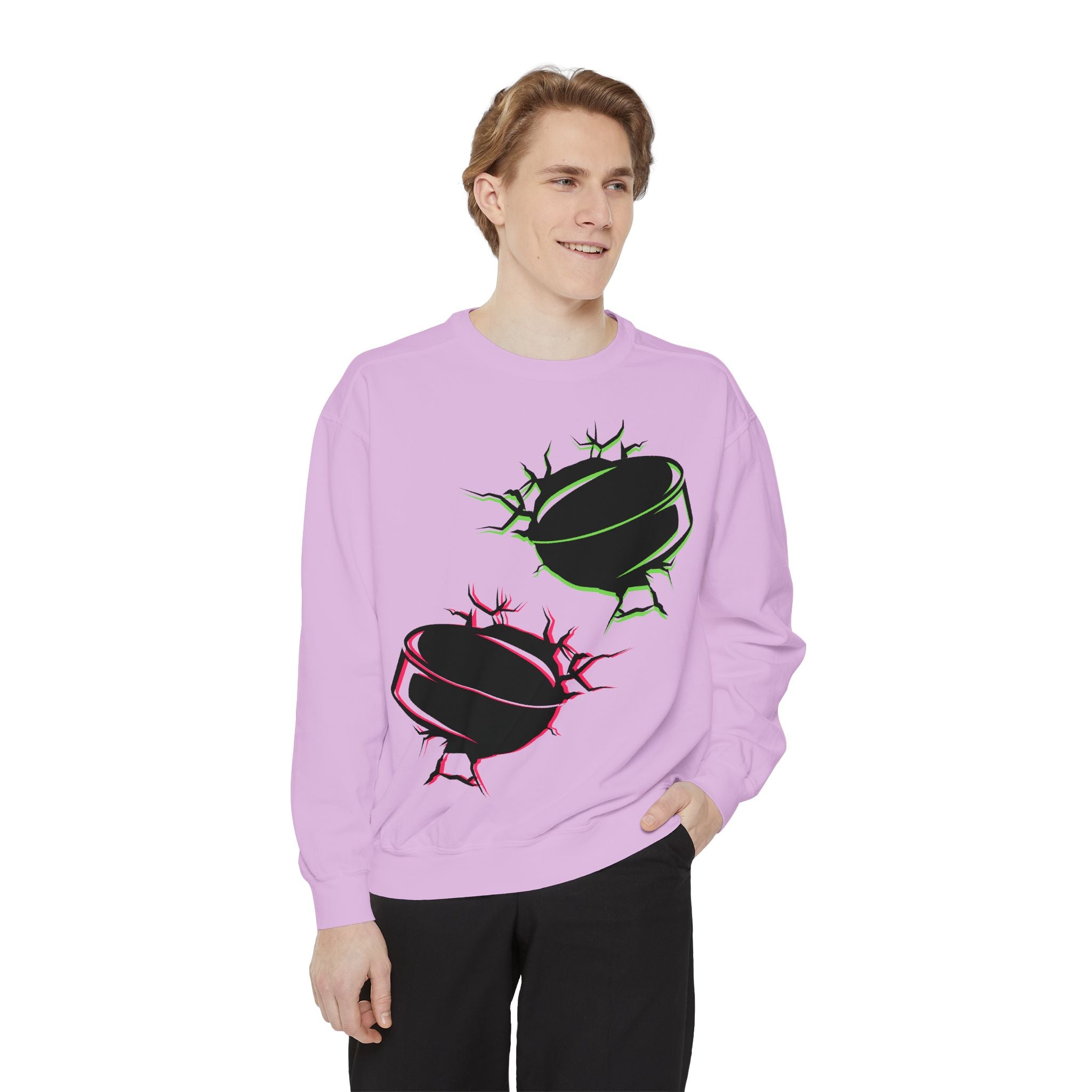 Heated Rivalry Inspired Hockey Puck Sweatshirt Unisex Romance Book Fan Merch