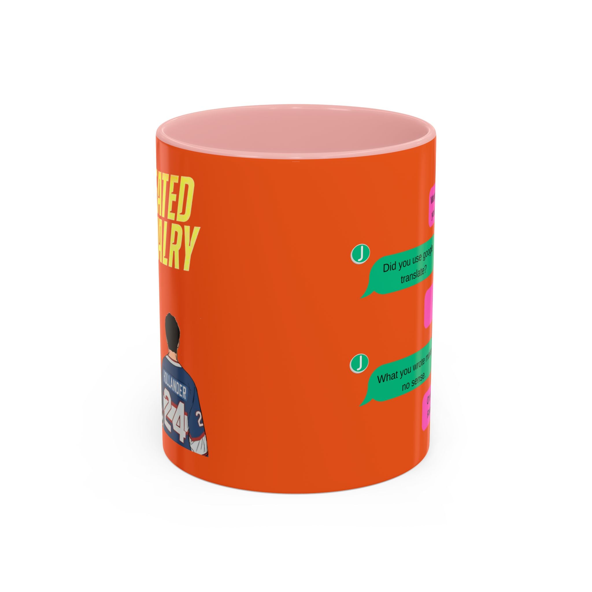 TV Show Inspired Text Message Mug Fandom Coffee Mug Accent Ceramic Cup Gift for Him Gift for Her Funny Dialogue Mug