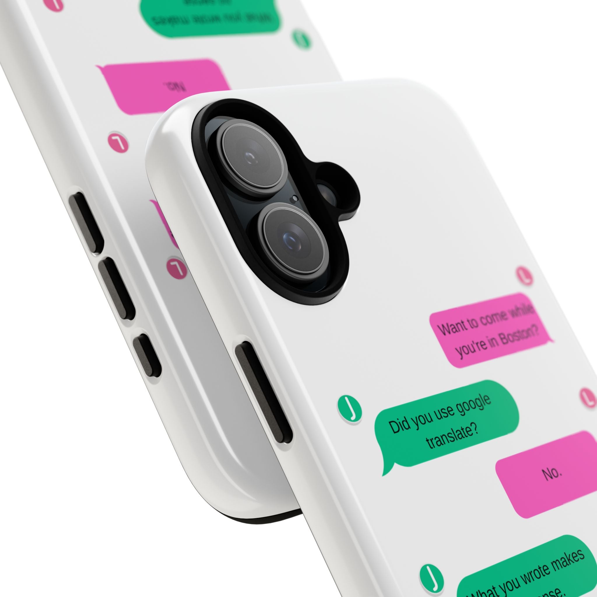 Heated Rivalry Inspired Hockey Text Message iPhone Case Tough Protective Romance Design