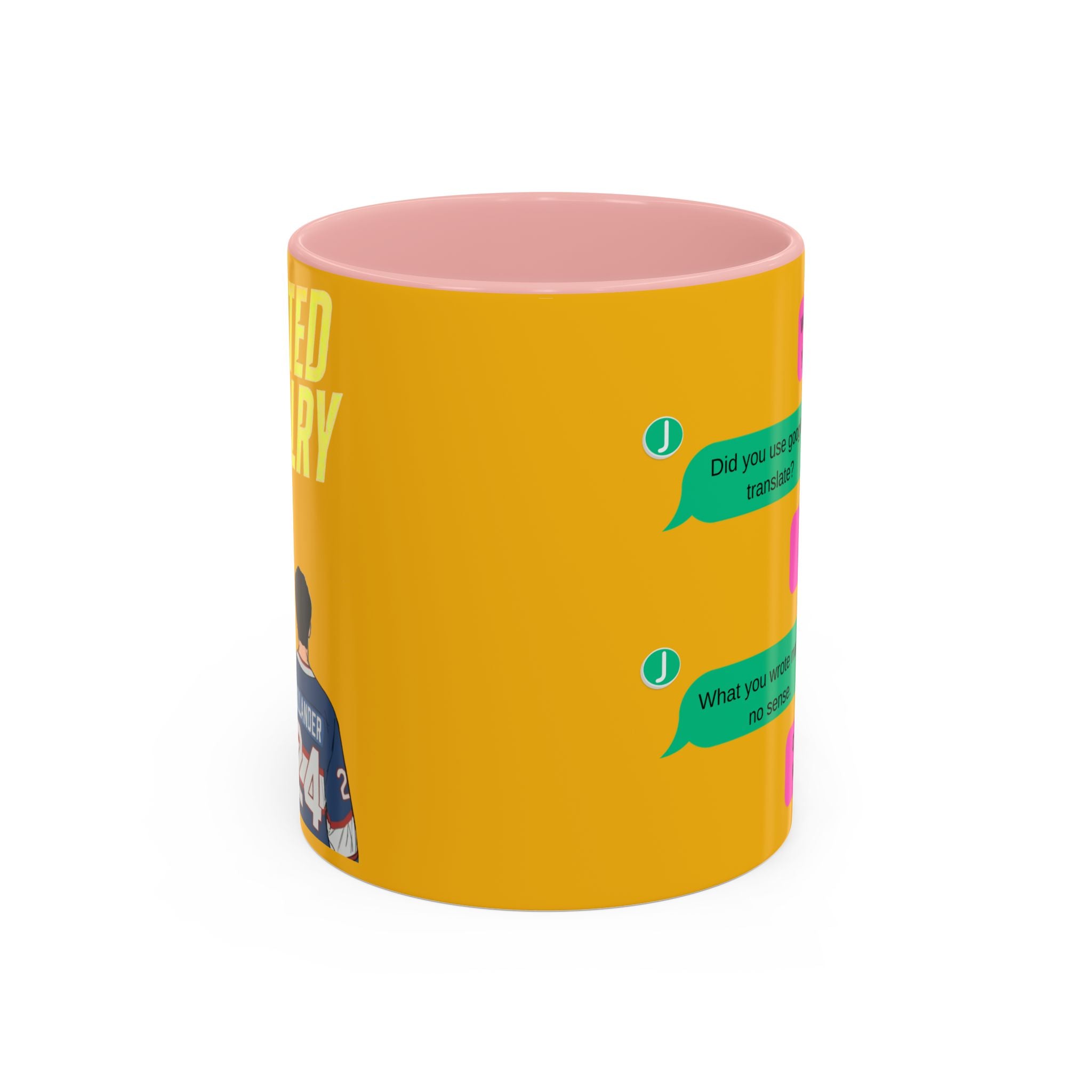 TV Show Inspired Text Message Mug Fandom Coffee Mug Accent Ceramic Cup Gift for Him Gift for Her Funny Dialogue Mug