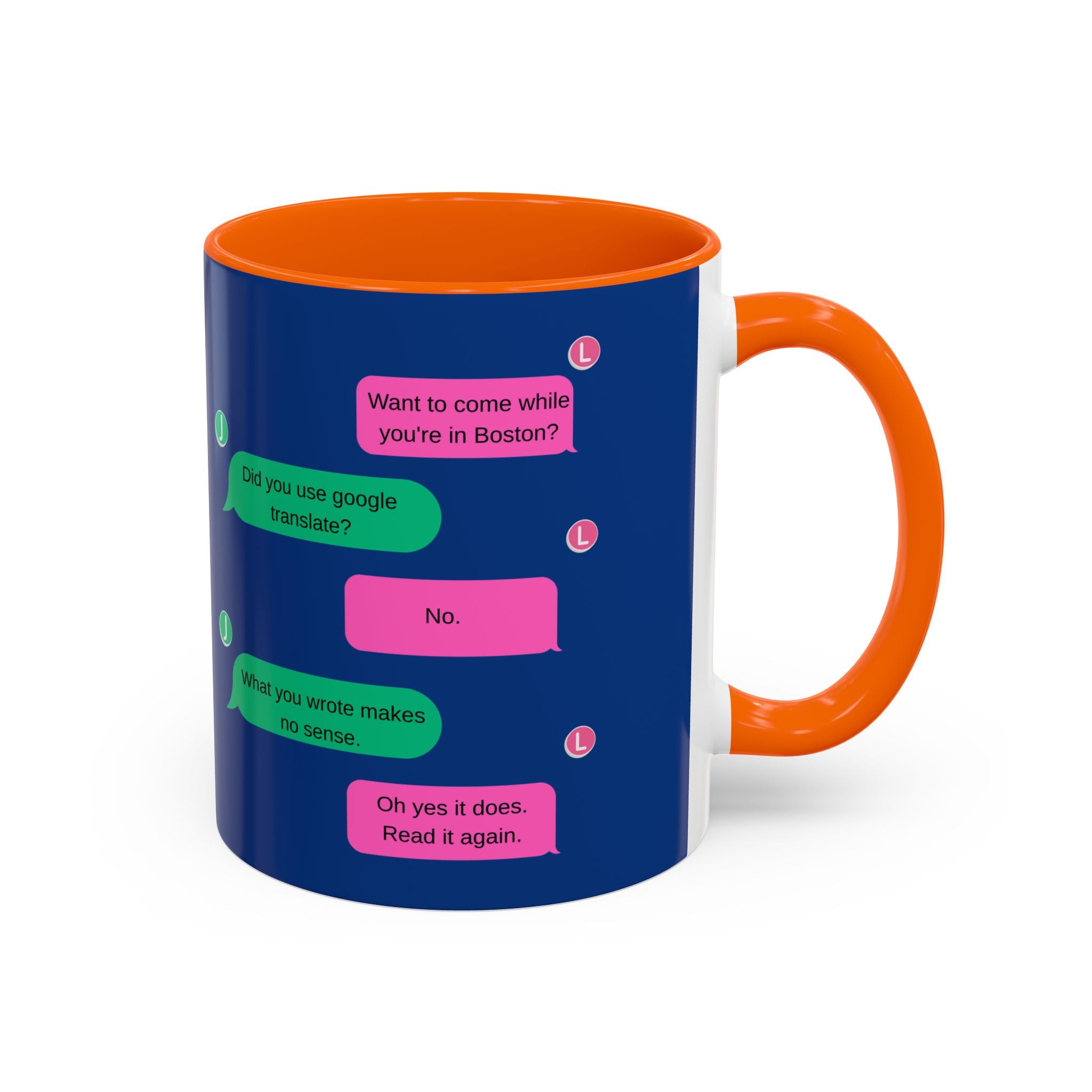 TV Show Inspired Text Message Mug Fandom Coffee Mug Accent Ceramic Cup Gift for Him Gift for Her Funny Dialogue Mug