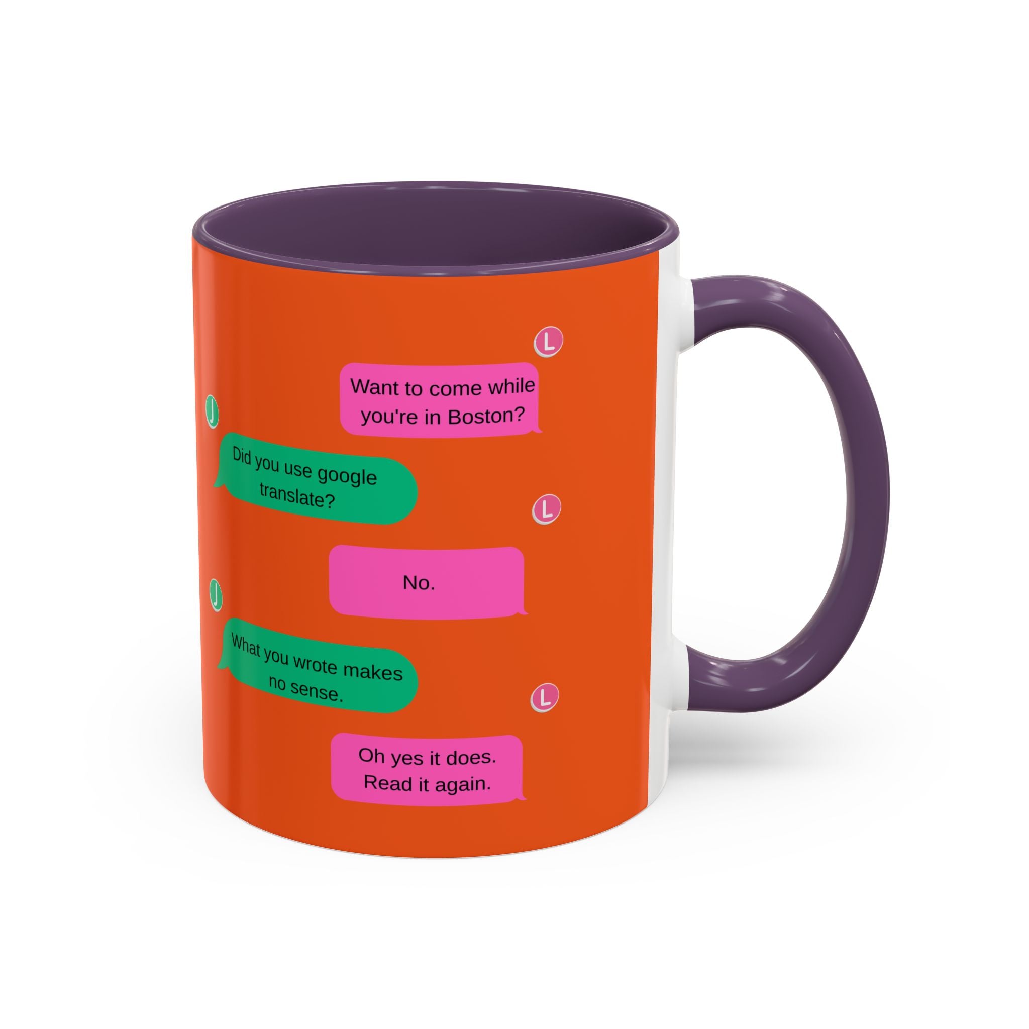 TV Show Inspired Text Message Mug Fandom Coffee Mug Accent Ceramic Cup Gift for Him Gift for Her Funny Dialogue Mug
