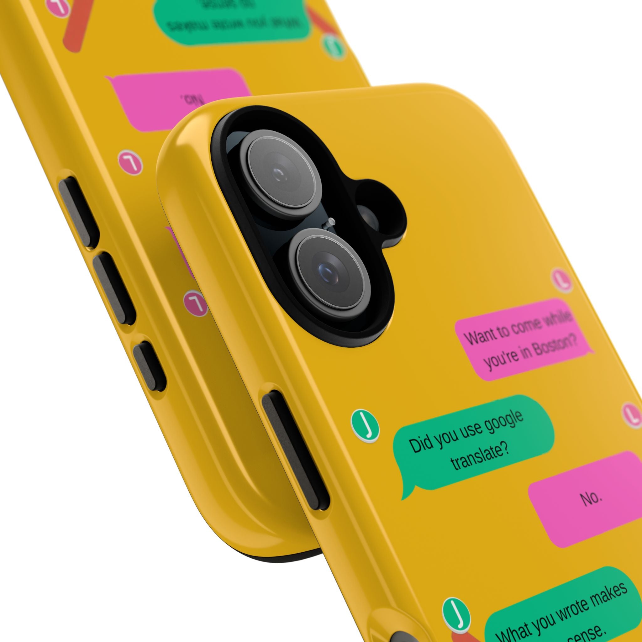 Heated Rivalry Inspired Hockey Text Message iPhone Case Tough Protective Romance Design