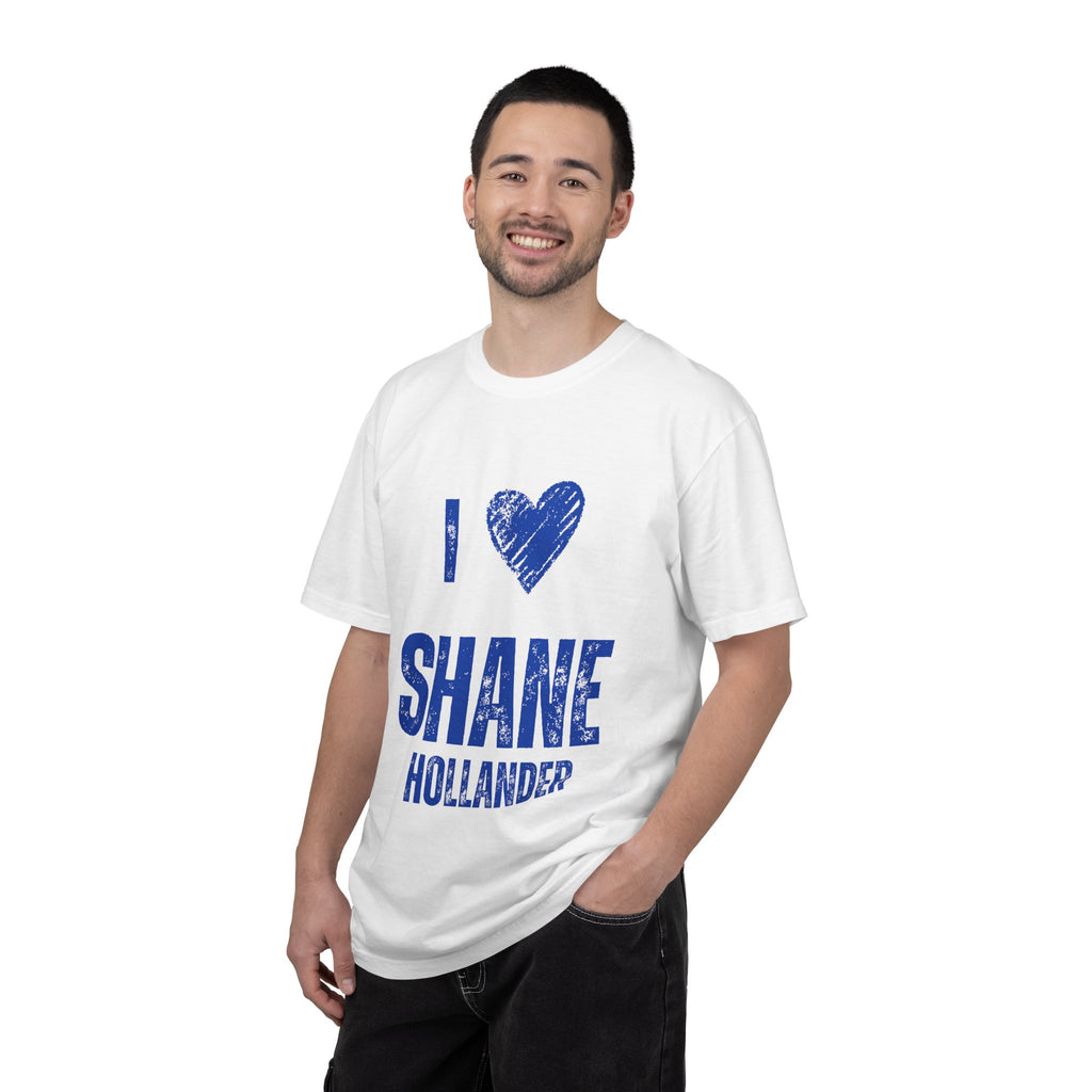 I Love Shane Hollander Unisex T Shirt Hockey Romance Inspired Graphic Tee Vintage Jersey Style Fan Shirt