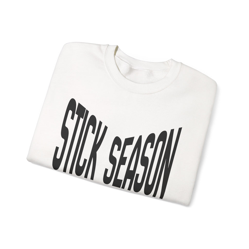 Stick Season hockey crewneck sweatshirt | crossed hockey sticks graphic