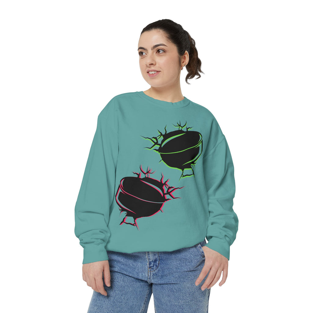 Heated Rivalry Inspired Hockey Puck Sweatshirt Unisex Romance Book Fan Merch