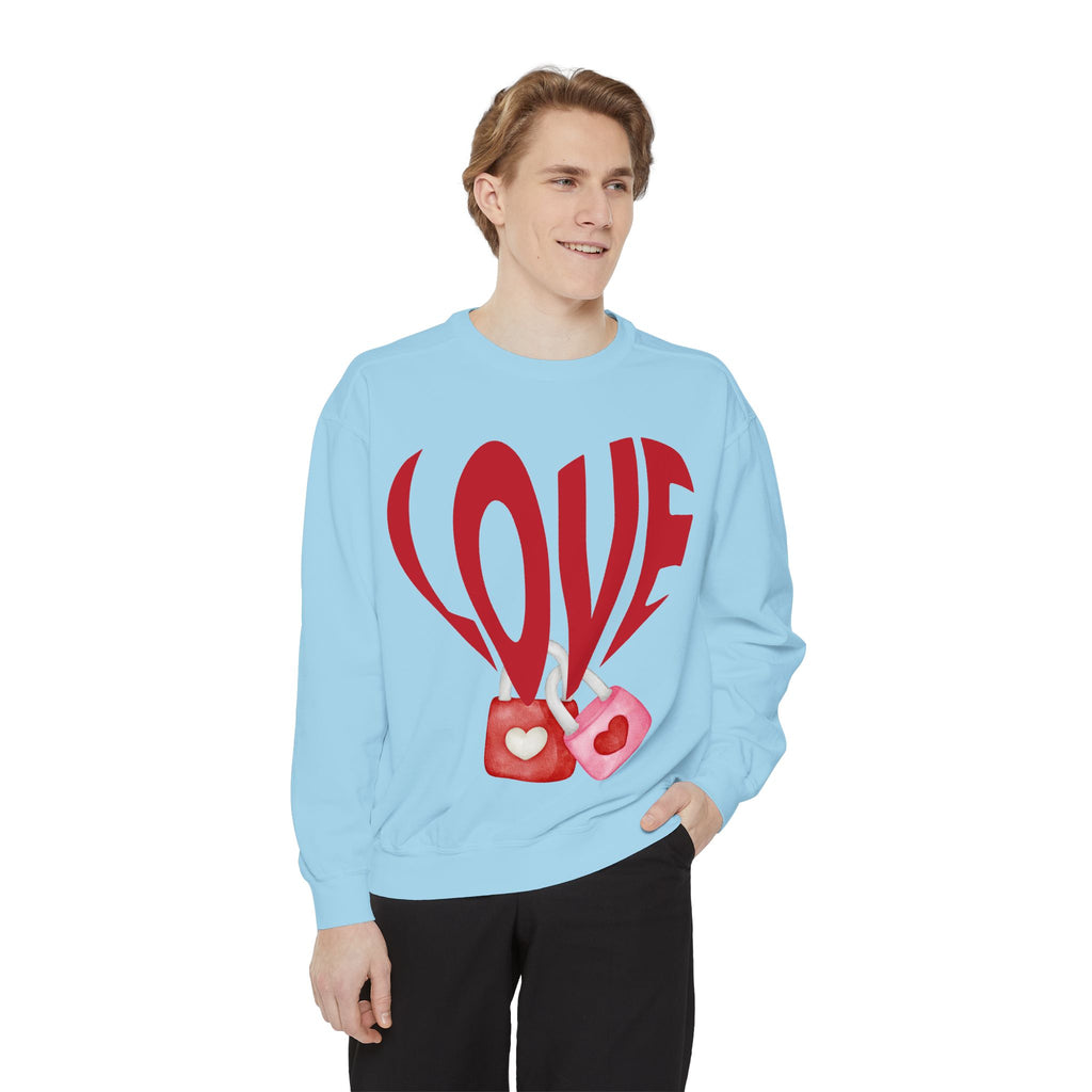 Heart Lollipops LOVE Sweatshirt Valentine s Day Graphic Candy Heart Design Romantic Gift