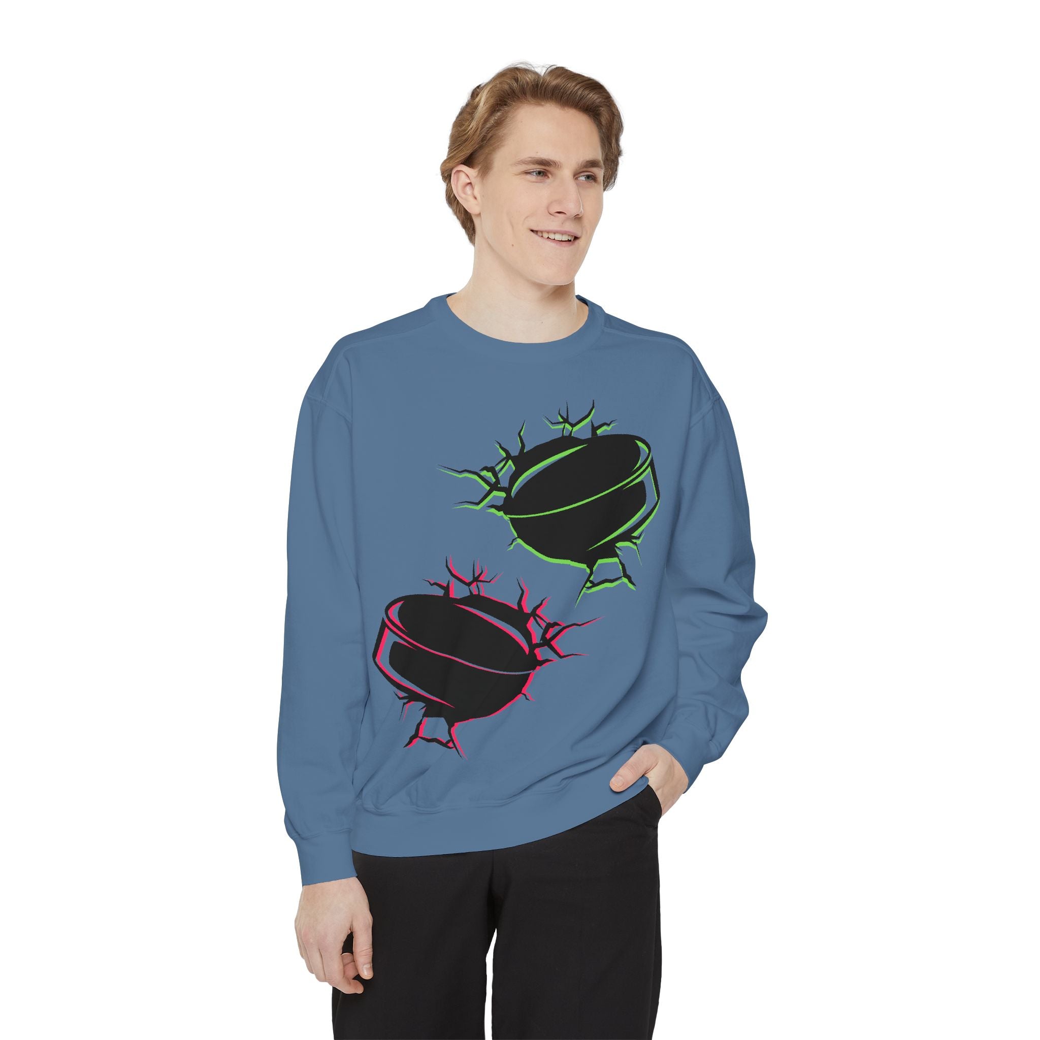 Heated Rivalry Inspired Hockey Puck Sweatshirt Unisex Romance Book Fan Merch