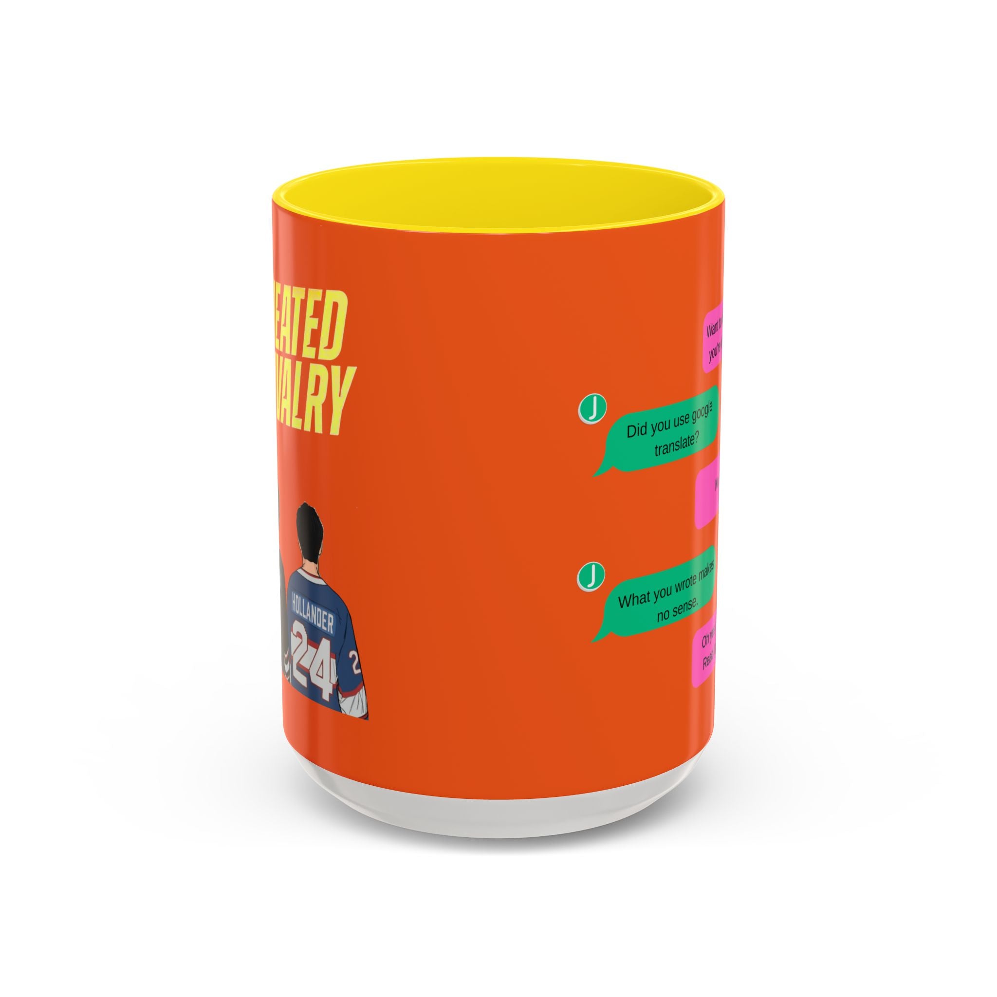 TV Show Inspired Text Message Mug Fandom Coffee Mug Accent Ceramic Cup Gift for Him Gift for Her Funny Dialogue Mug