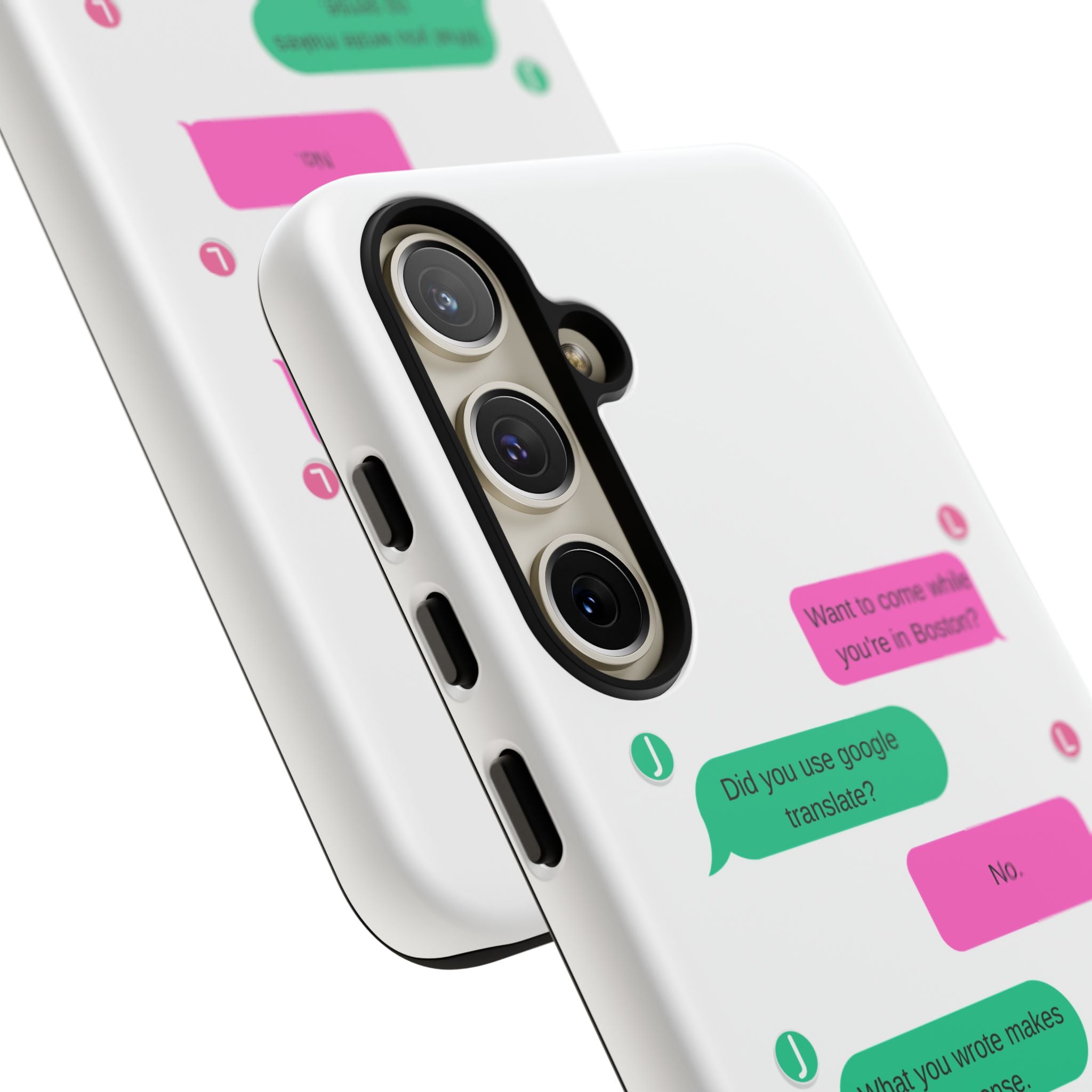 Heated Rivalry Inspired Hockey Text Message iPhone Case Tough Protective Romance Design