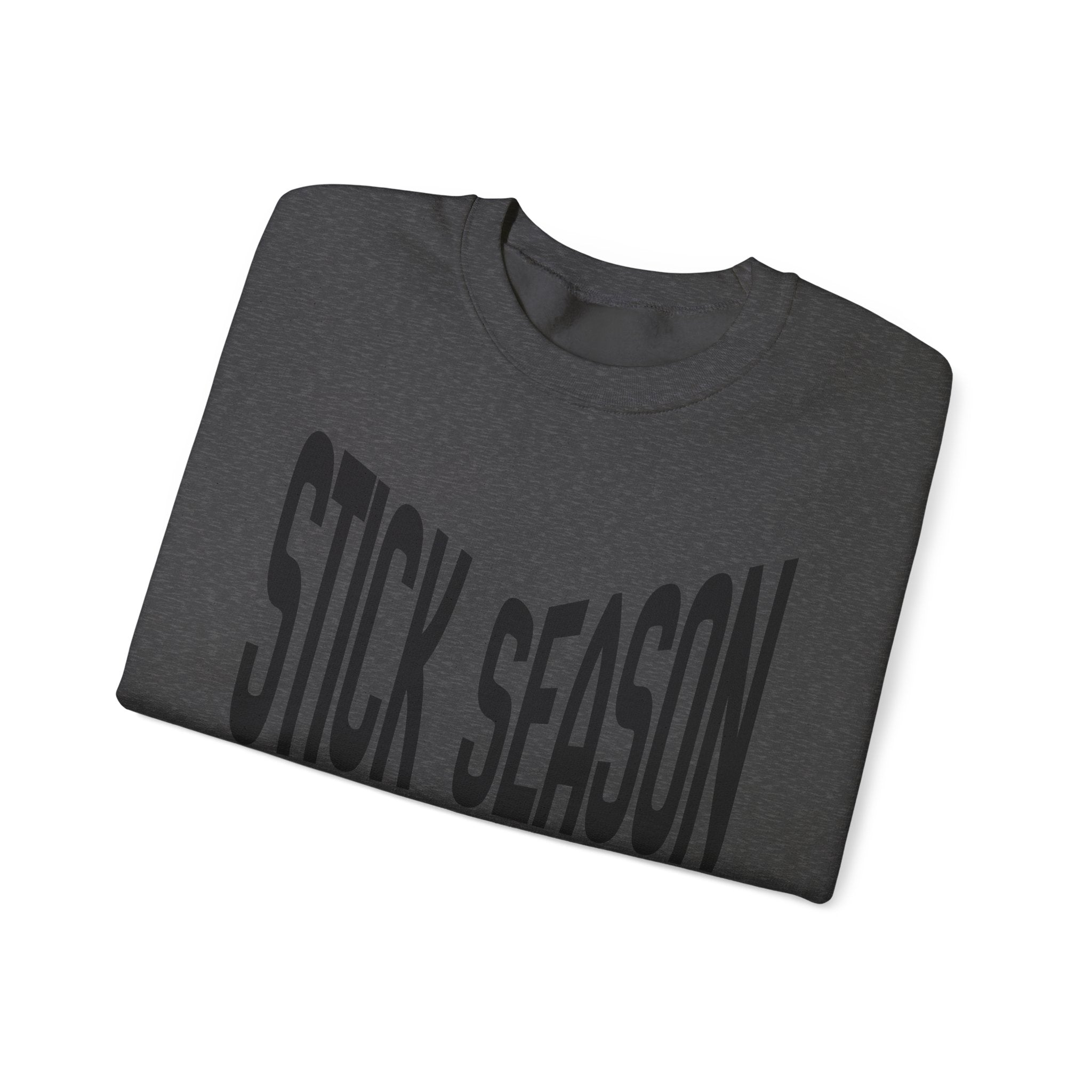 Stick Season hockey crewneck sweatshirt | crossed hockey sticks graphic