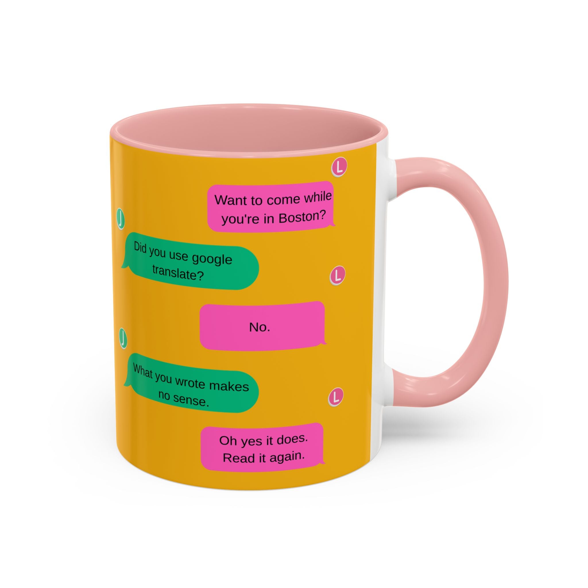 TV Show Inspired Text Message Mug Fandom Coffee Mug Accent Ceramic Cup Gift for Him Gift for Her Funny Dialogue Mug