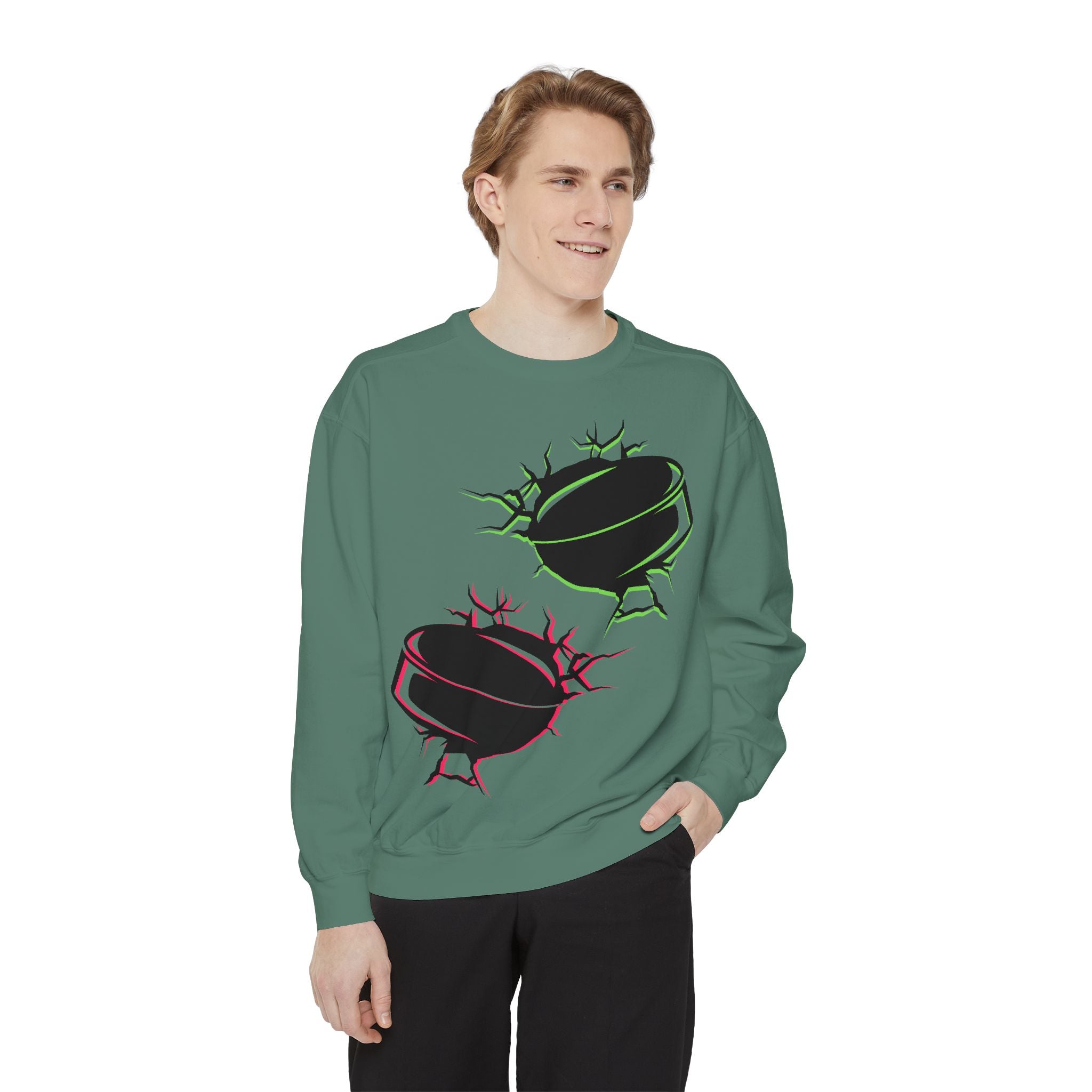 Heated Rivalry Inspired Hockey Puck Sweatshirt Unisex Romance Book Fan Merch