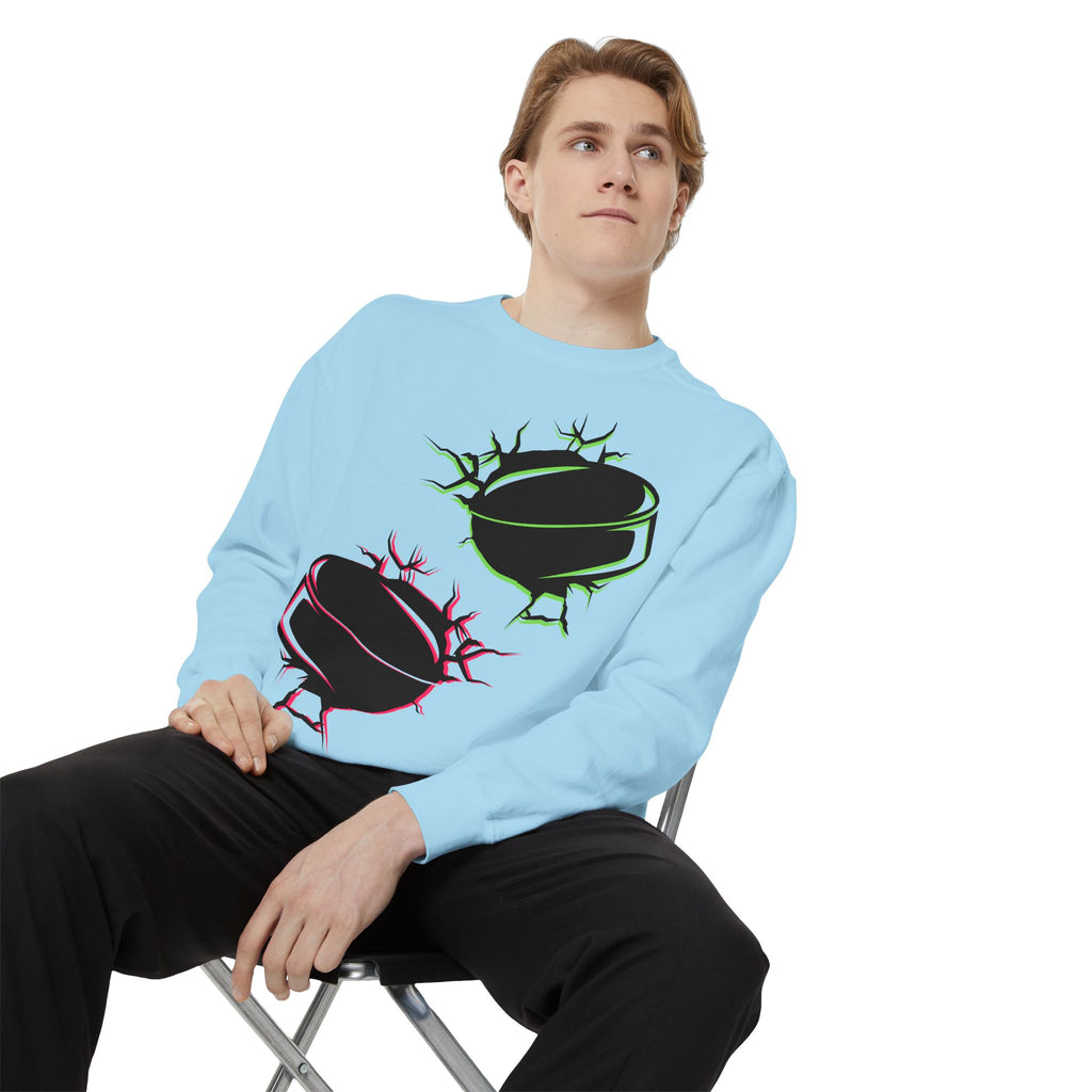 Heated Rivalry Inspired Hockey Puck Sweatshirt Unisex Romance Book Fan Merch