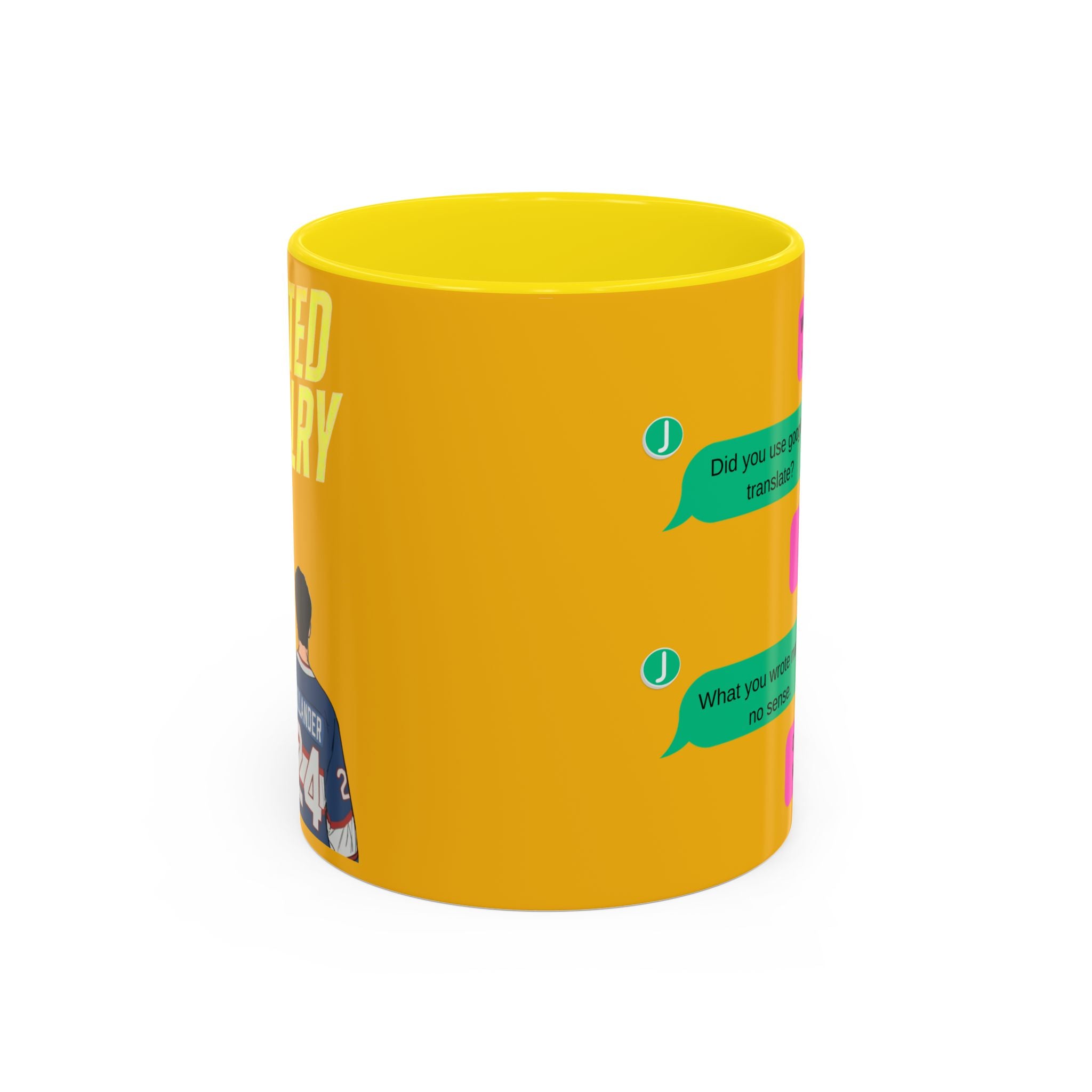 TV Show Inspired Text Message Mug Fandom Coffee Mug Accent Ceramic Cup Gift for Him Gift for Her Funny Dialogue Mug