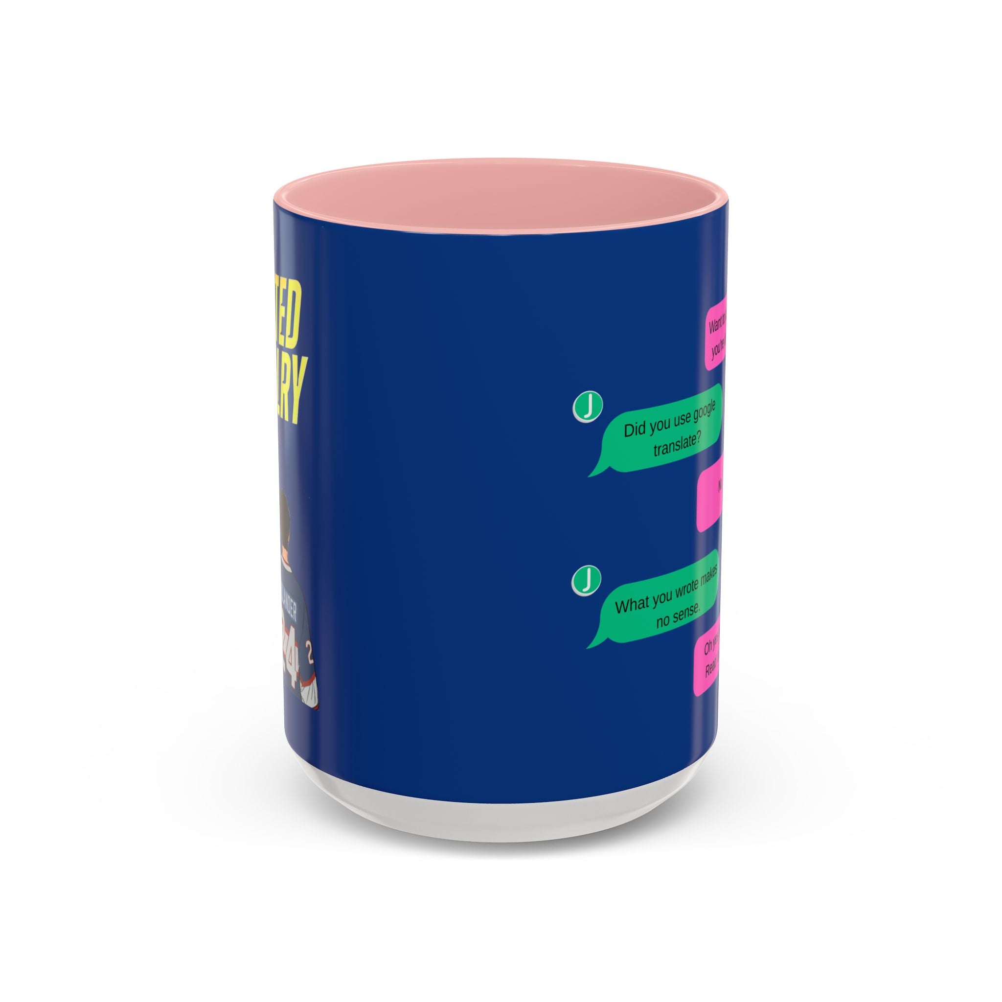 TV Show Inspired Text Message Mug Fandom Coffee Mug Accent Ceramic Cup Gift for Him Gift for Her Funny Dialogue Mug