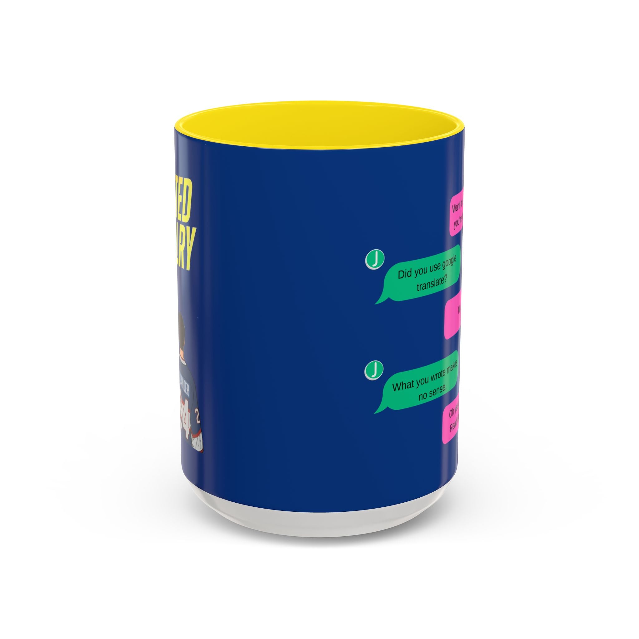 TV Show Inspired Text Message Mug Fandom Coffee Mug Accent Ceramic Cup Gift for Him Gift for Her Funny Dialogue Mug