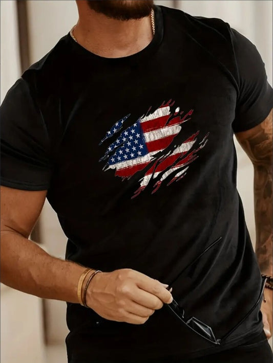 Men's Patterned Printed T-shirt