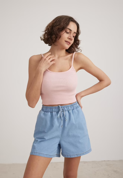 Askılı Kadın Crop Atlet