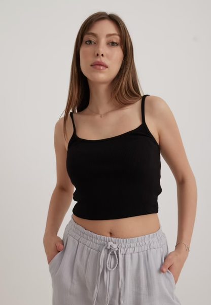 Askılı Kadın Crop Atlet