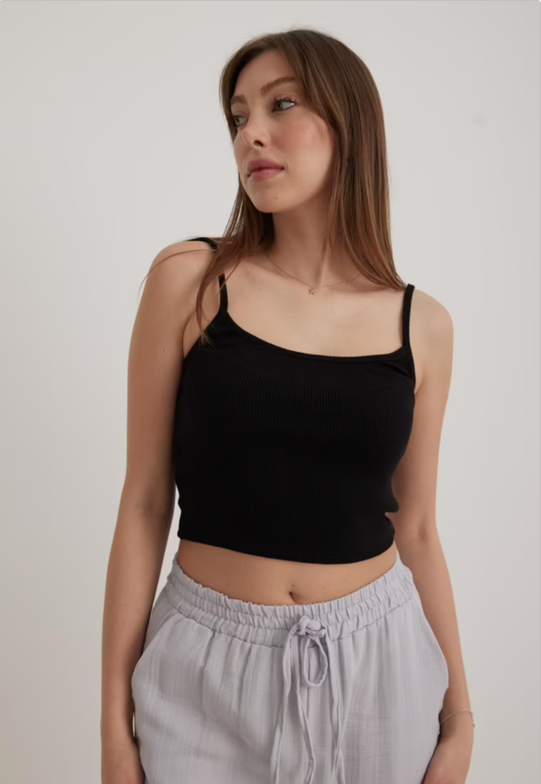 Askılı Kadın Crop Atlet