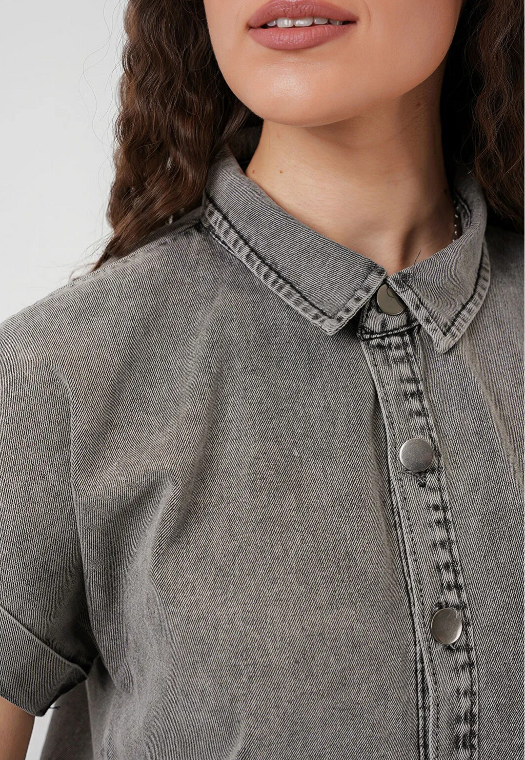Kadın Kısa Denim Elbise