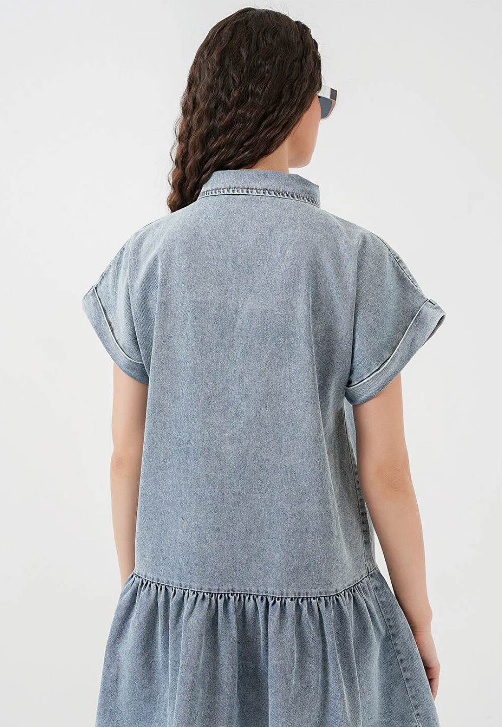 Kadın Kısa Denim Elbise