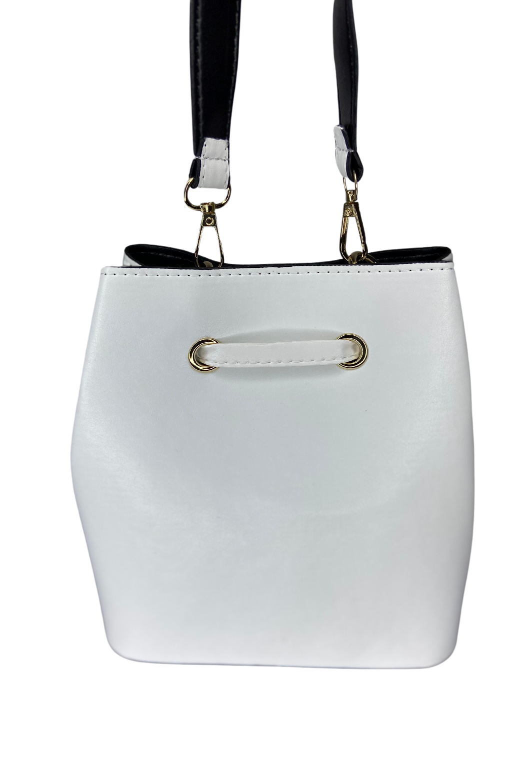 Women's White Crocodile Patterned Bag