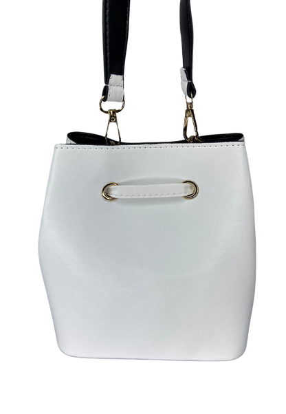 Women's White Crocodile Patterned Bag