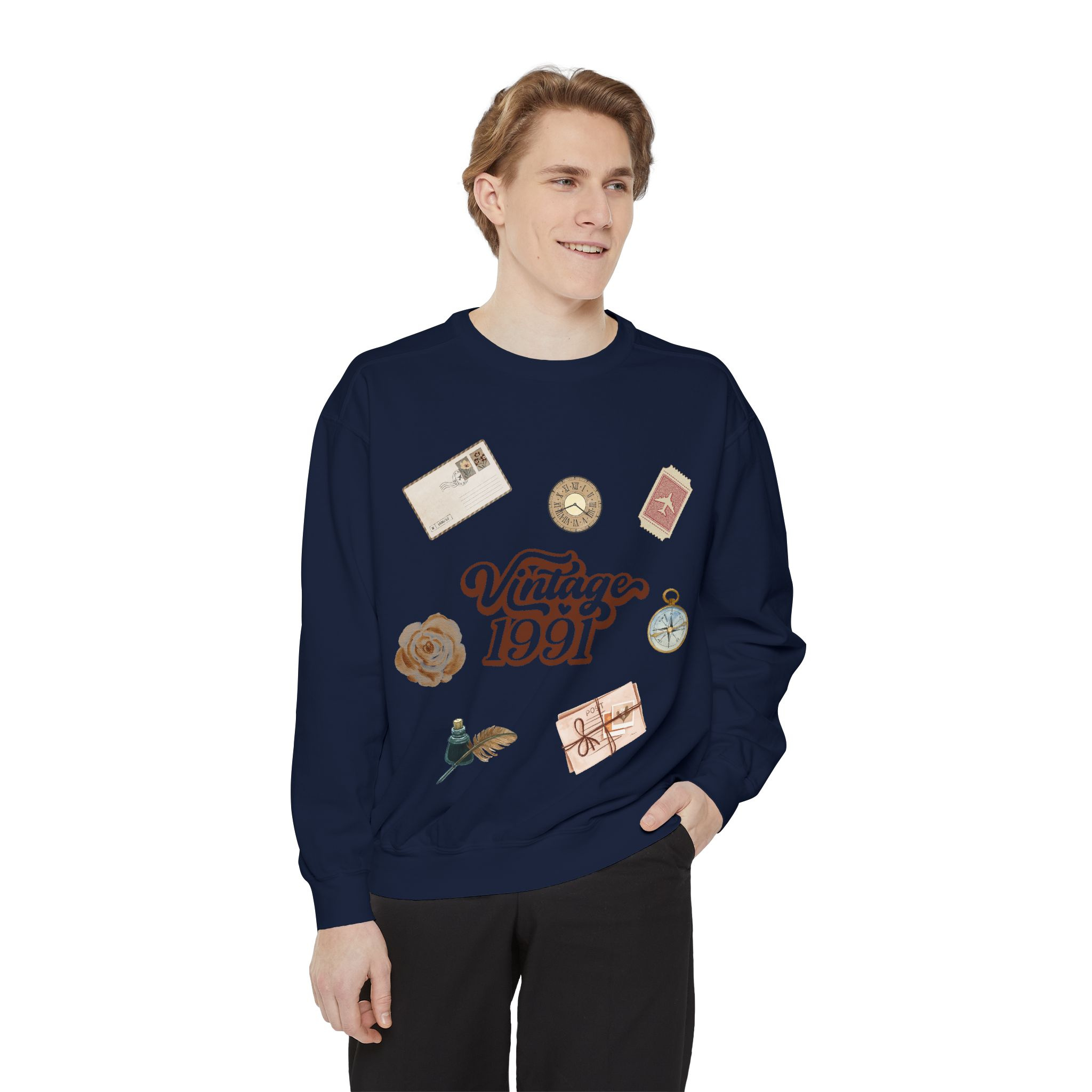 Vintage 1991's Retro Sweatshirt Nostalgia Graphic Crewneck