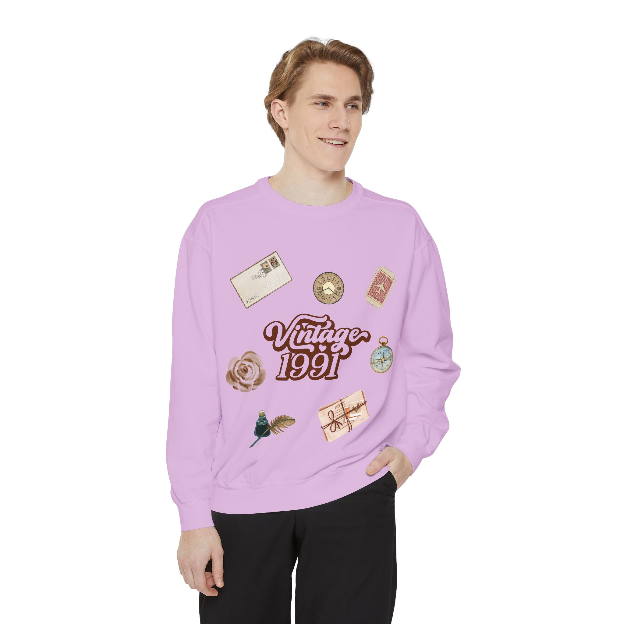 Vintage 1991's Retro Sweatshirt Nostalgia Graphic Crewneck