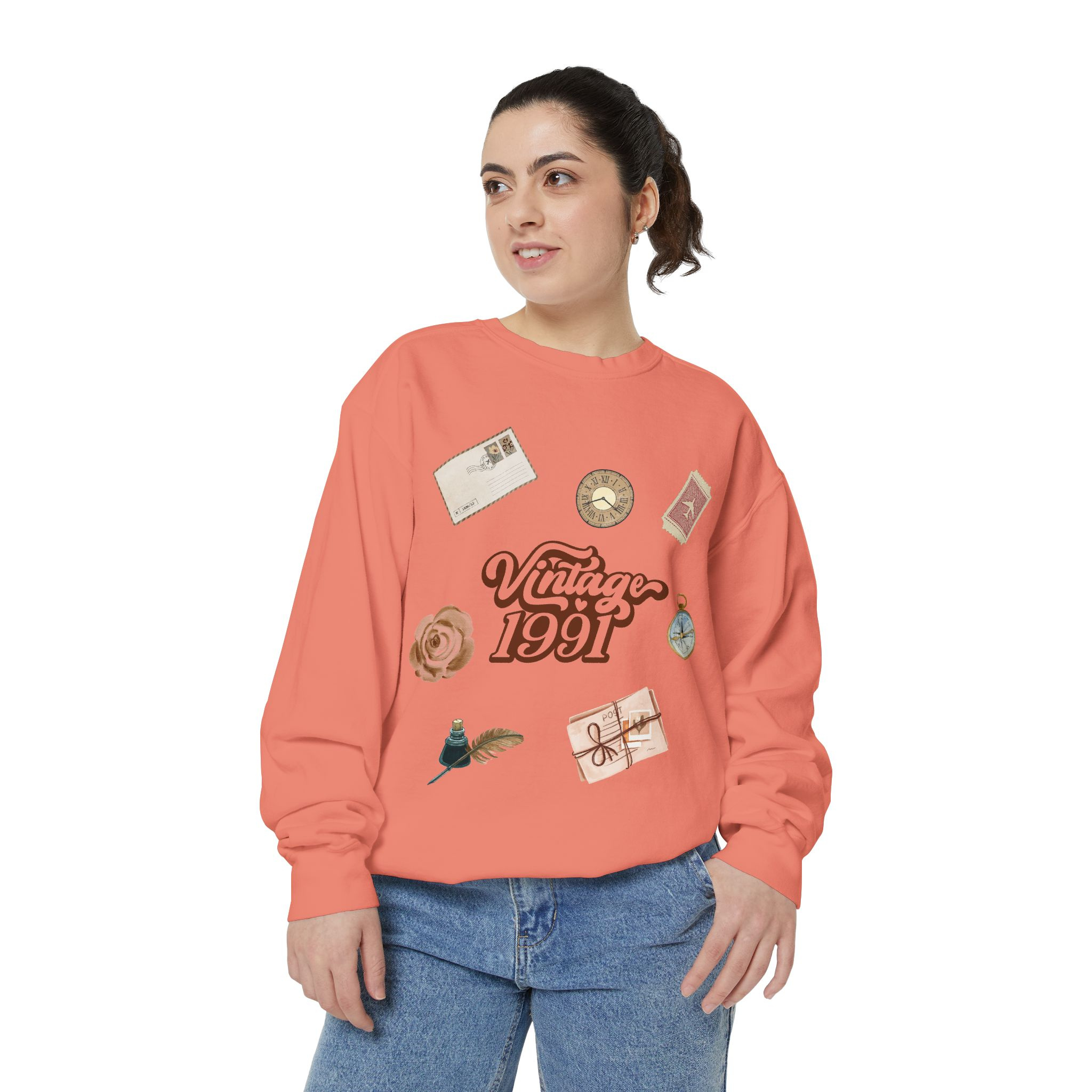 Vintage 1991's Retro Sweatshirt Nostalgia Graphic Crewneck