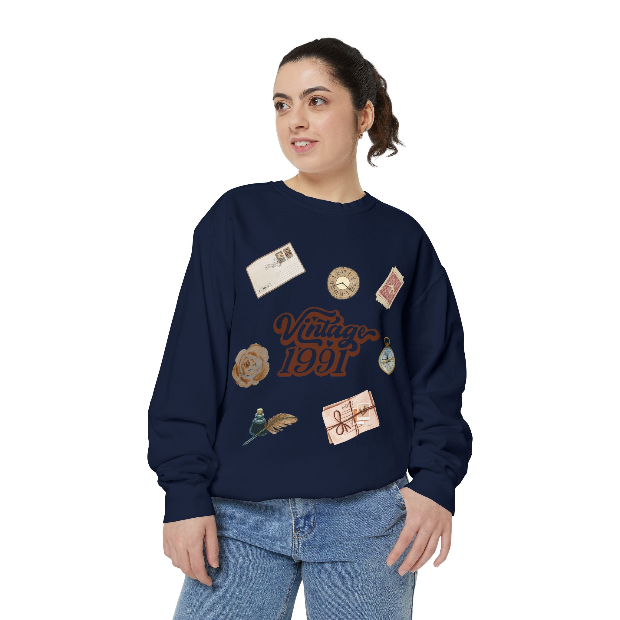 Vintage 1991's Retro Sweatshirt Nostalgia Graphic Crewneck