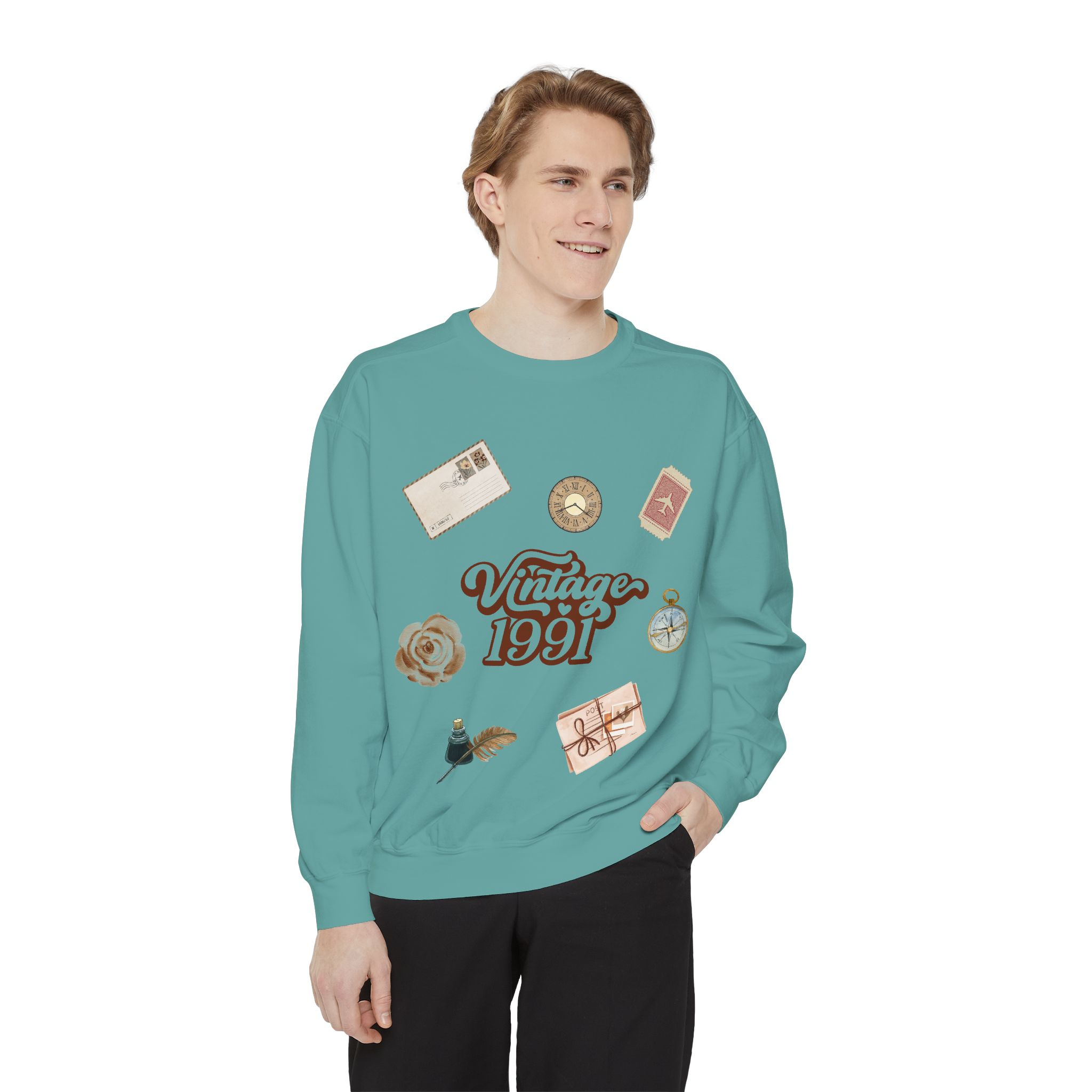 Vintage 1991's Retro Sweatshirt Nostalgia Graphic Crewneck