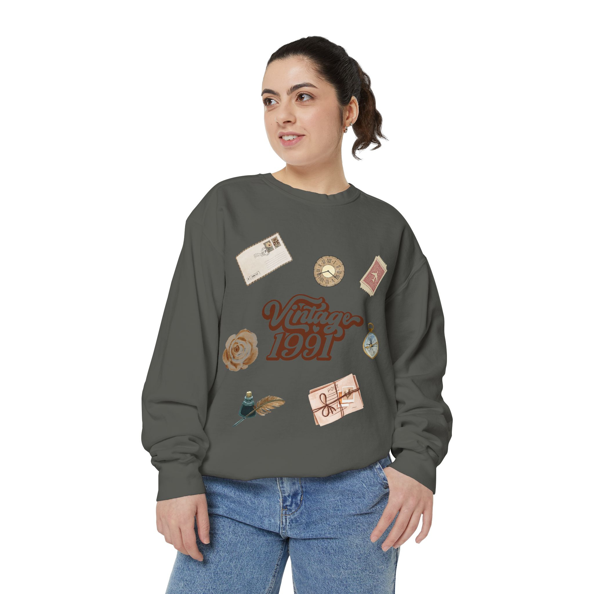 Vintage 1991's Retro Sweatshirt Nostalgia Graphic Crewneck
