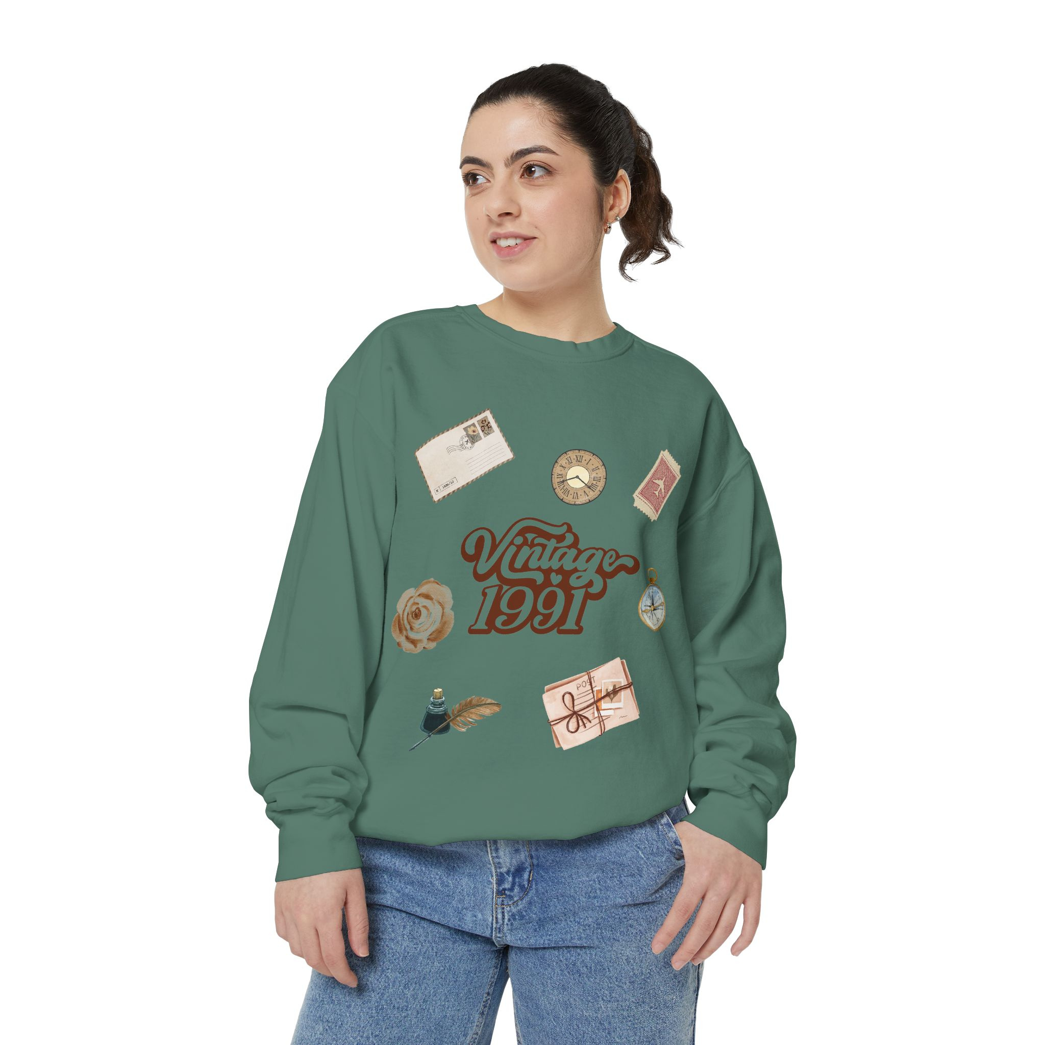 Vintage 1991's Retro Sweatshirt Nostalgia Graphic Crewneck
