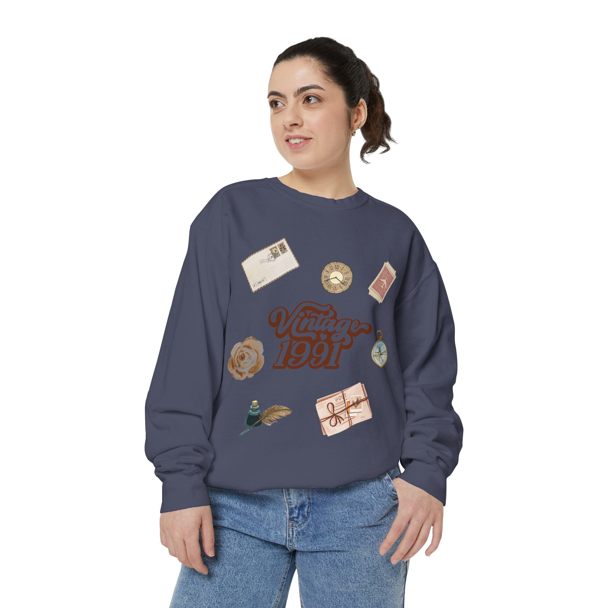Vintage 1991's Retro Sweatshirt Nostalgia Graphic Crewneck