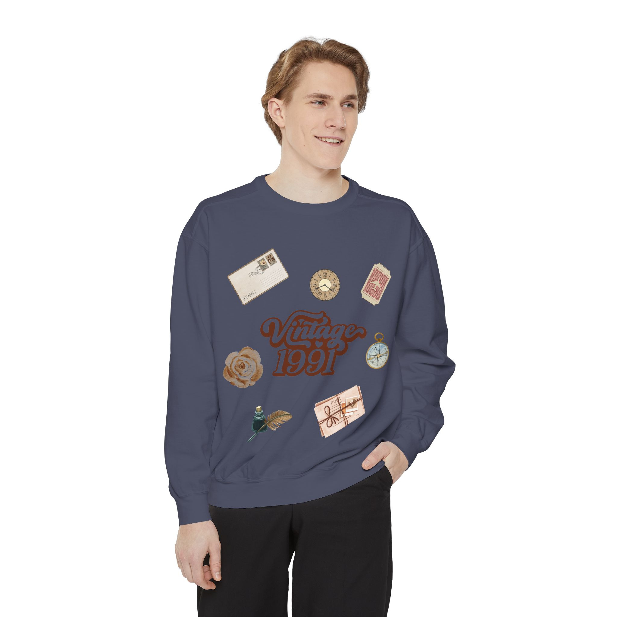 Vintage 1991's Retro Sweatshirt Nostalgia Graphic Crewneck